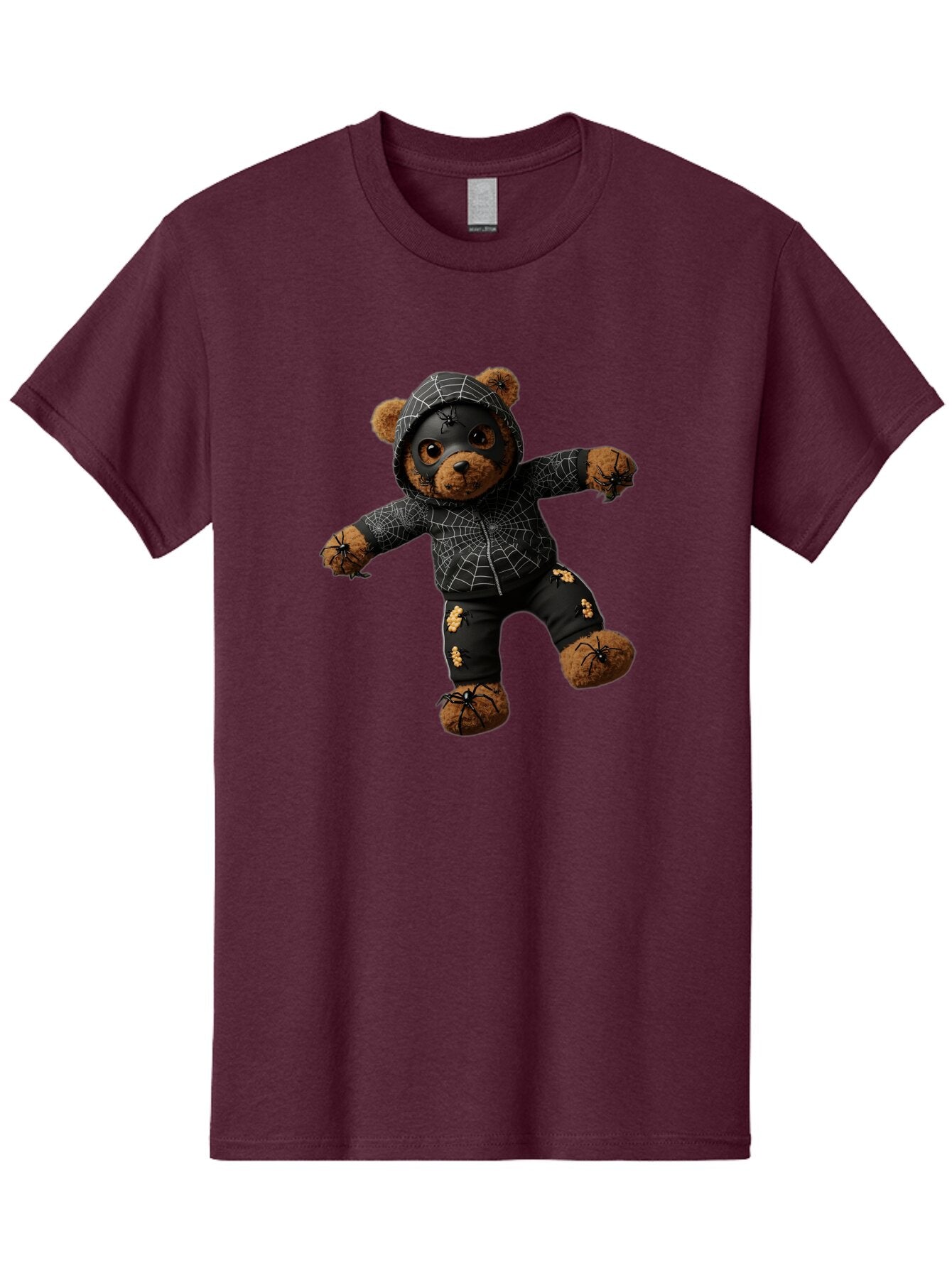 Teddy-In-Spider-Costume Men'S Graphic Tee, 100% Cotton, Comfortable Casual Summer Wear, Machine Washable, Vintage Camera, Old Camera, Antique Camera, Black Camera, Classic Photography, Photography Equipment, Nostalgic Device, Film Camera, Baq121 6