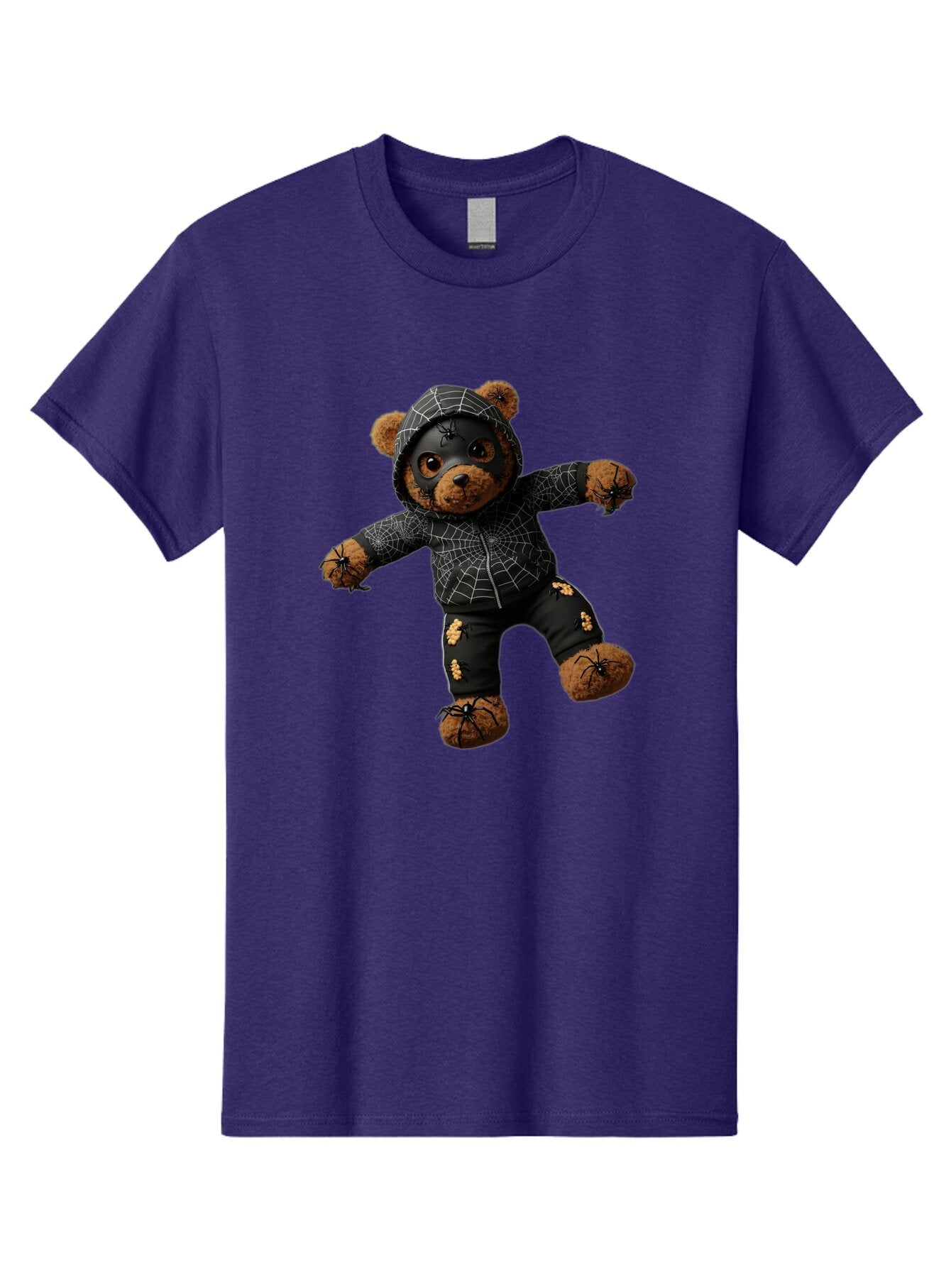 Teddy-In-Spider-Costume Men'S Graphic Tee, 100% Cotton, Comfortable Casual Summer Wear, Machine Washable, Vintage Camera, Old Camera, Antique Camera, Black Camera, Classic Photography, Photography Equipment, Nostalgic Device, Film Camera, Baq121 14