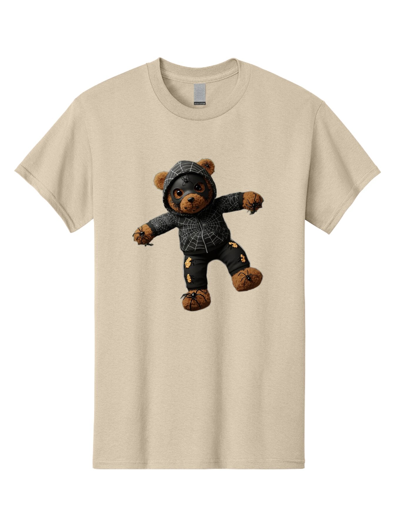 Teddy-In-Spider-Costume Men'S Graphic Tee, 100% Cotton, Comfortable Casual Summer Wear, Machine Washable, Vintage Camera, Old Camera, Antique Camera, Black Camera, Classic Photography, Photography Equipment, Nostalgic Device, Film Camera, Baq121 3