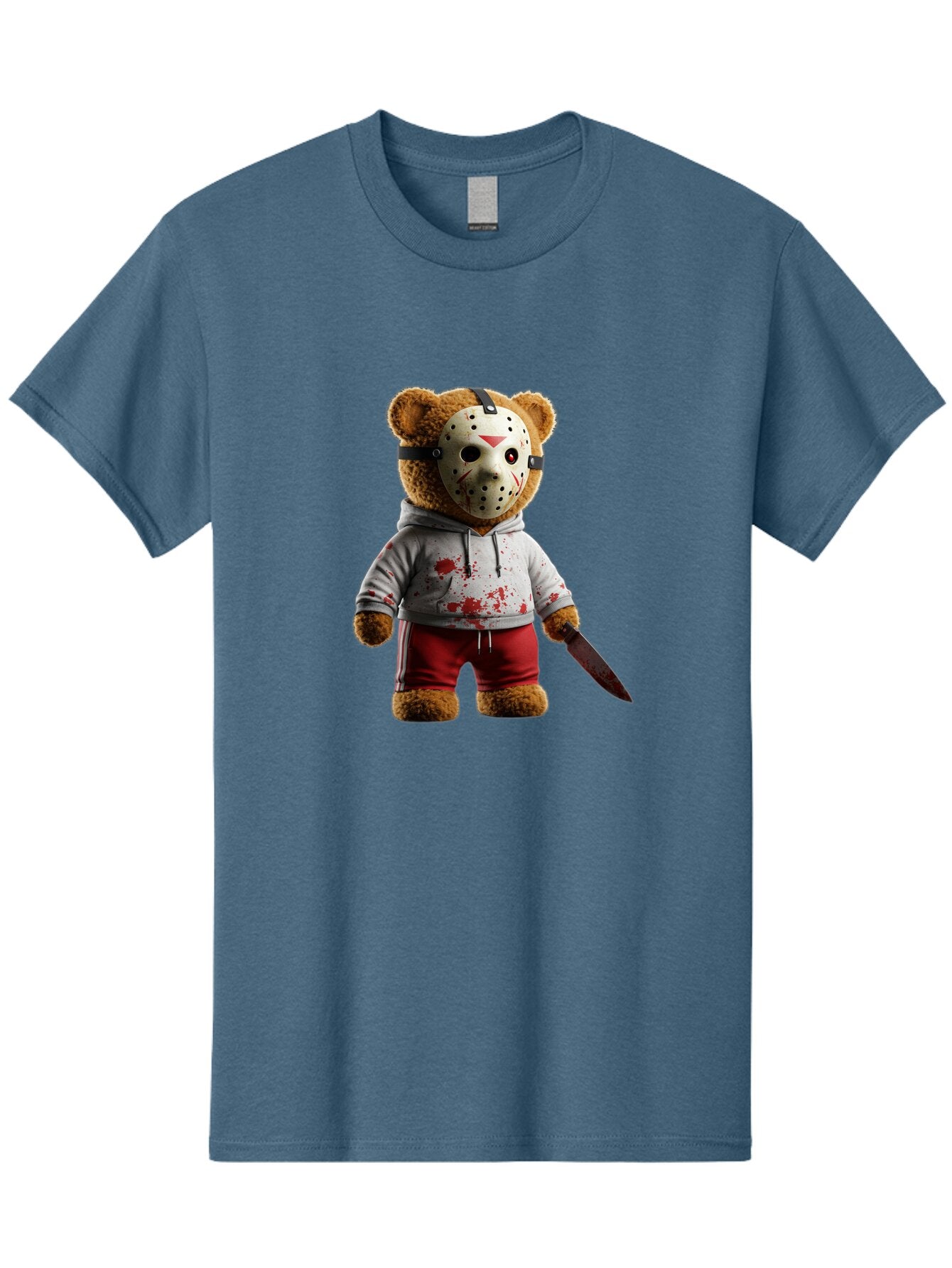 Teddy-Jason-Voorhees Men'S Graphic Tee, 100% Cotton, Comfortable Casual Summer Wear, Machine Washable, Vintage Camera, Old Camera, Antique Camera, Black Camera, Classic Photography, Photography Equipment, Nostalgic Device, Film Camera, Baq123 3