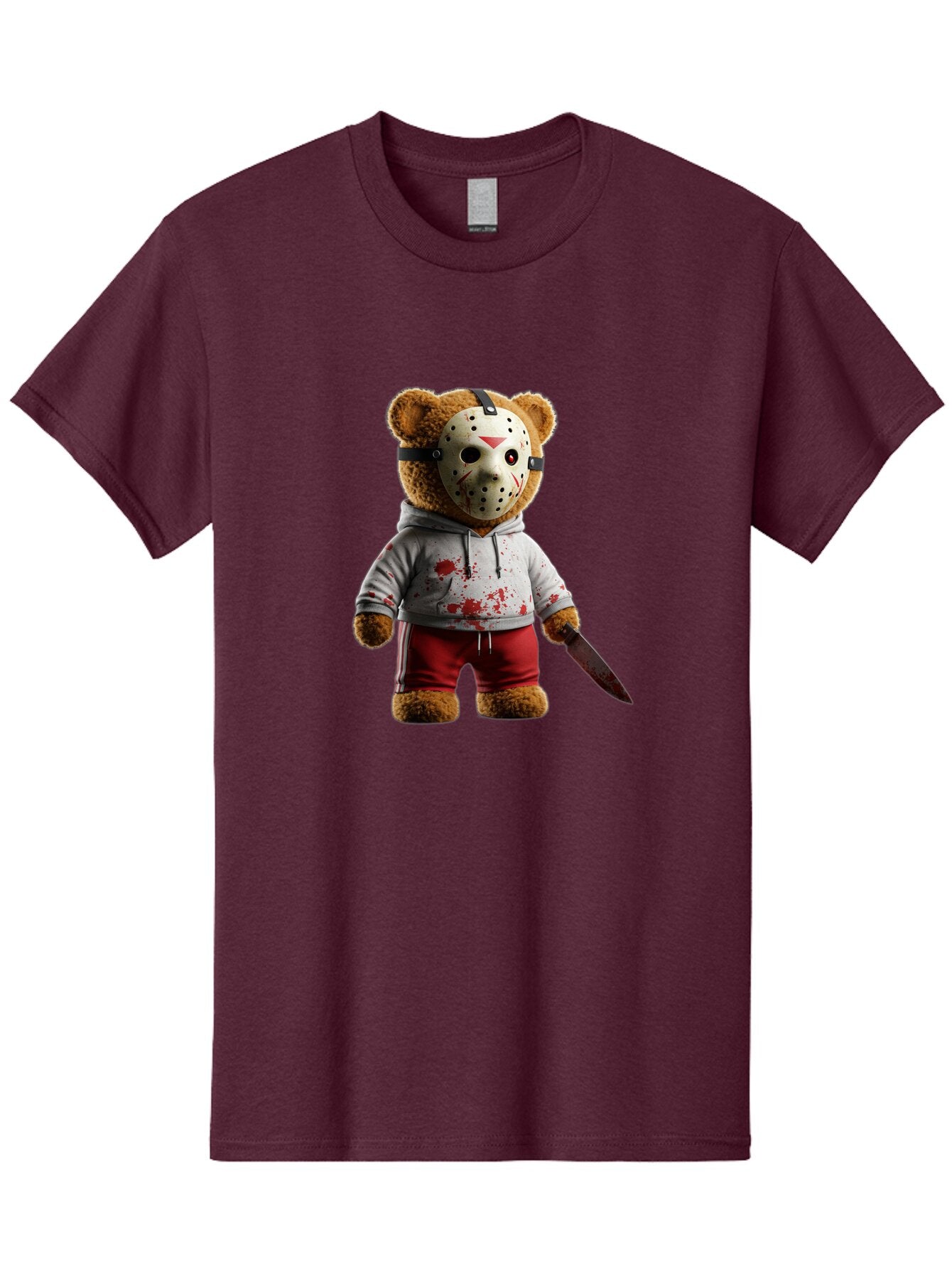 Teddy-Jason-Voorhees Men'S Graphic Tee, 100% Cotton, Comfortable Casual Summer Wear, Machine Washable, Vintage Camera, Old Camera, Antique Camera, Black Camera, Classic Photography, Photography Equipment, Nostalgic Device, Film Camera, Baq123 1