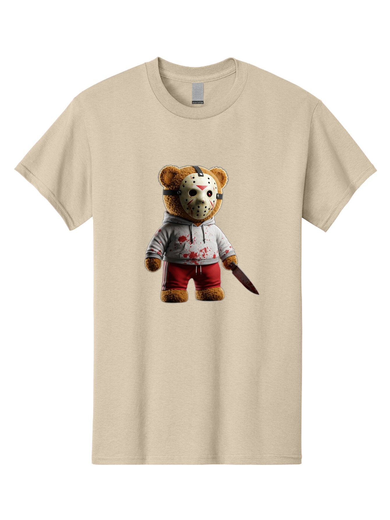 Teddy-Jason-Voorhees Men'S Graphic Tee, 100% Cotton, Comfortable Casual Summer Wear, Machine Washable, Vintage Camera, Old Camera, Antique Camera, Black Camera, Classic Photography, Photography Equipment, Nostalgic Device, Film Camera, Baq123 2