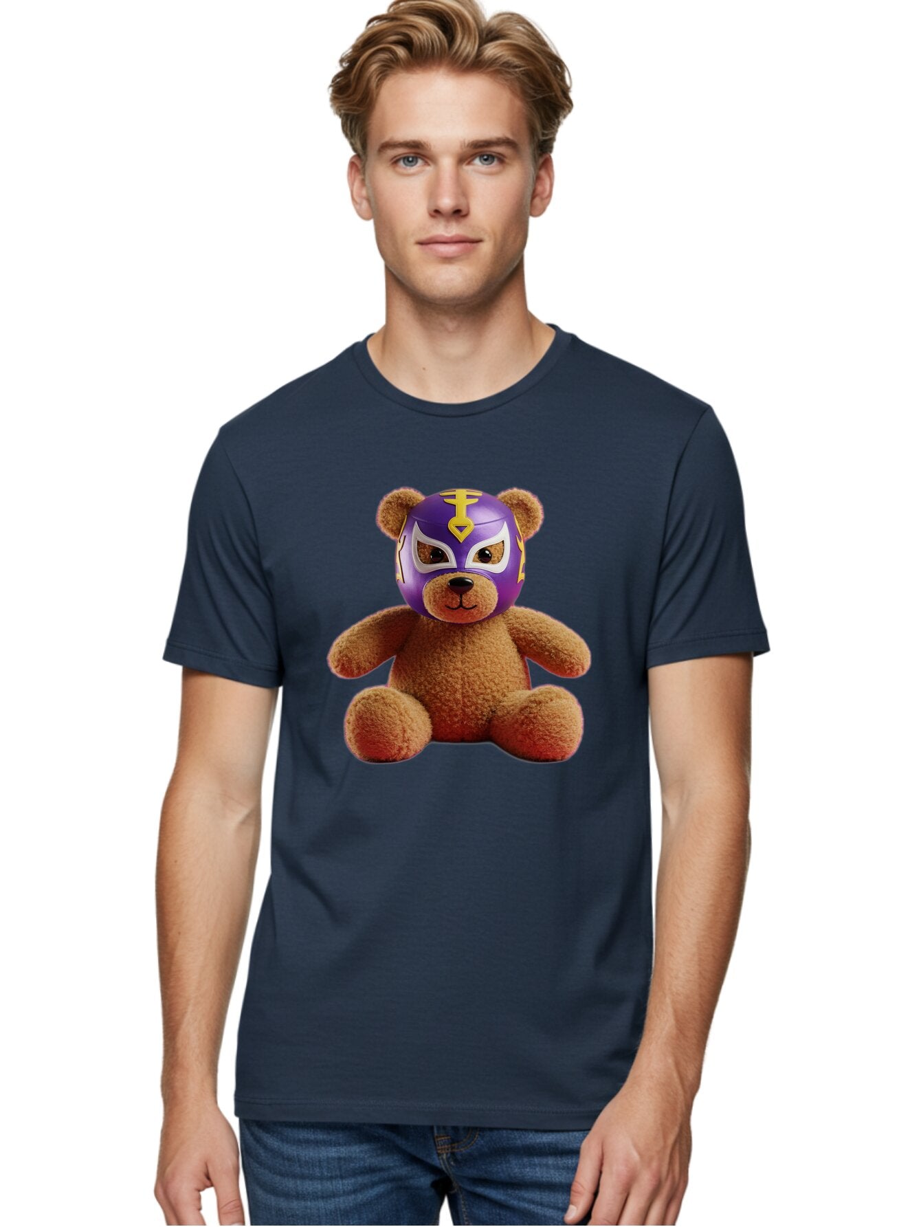 Teddy-Luchador Men'S Graphic Tee, 100% Cotton, Comfortable Casual Summer Wear, Machine Washable, Vintage Camera, Old Camera, Antique Camera, Black Camera, Classic Photography, Photography Equipment, Nostalgic Device, Film Camera, Camera Art Baq126 27