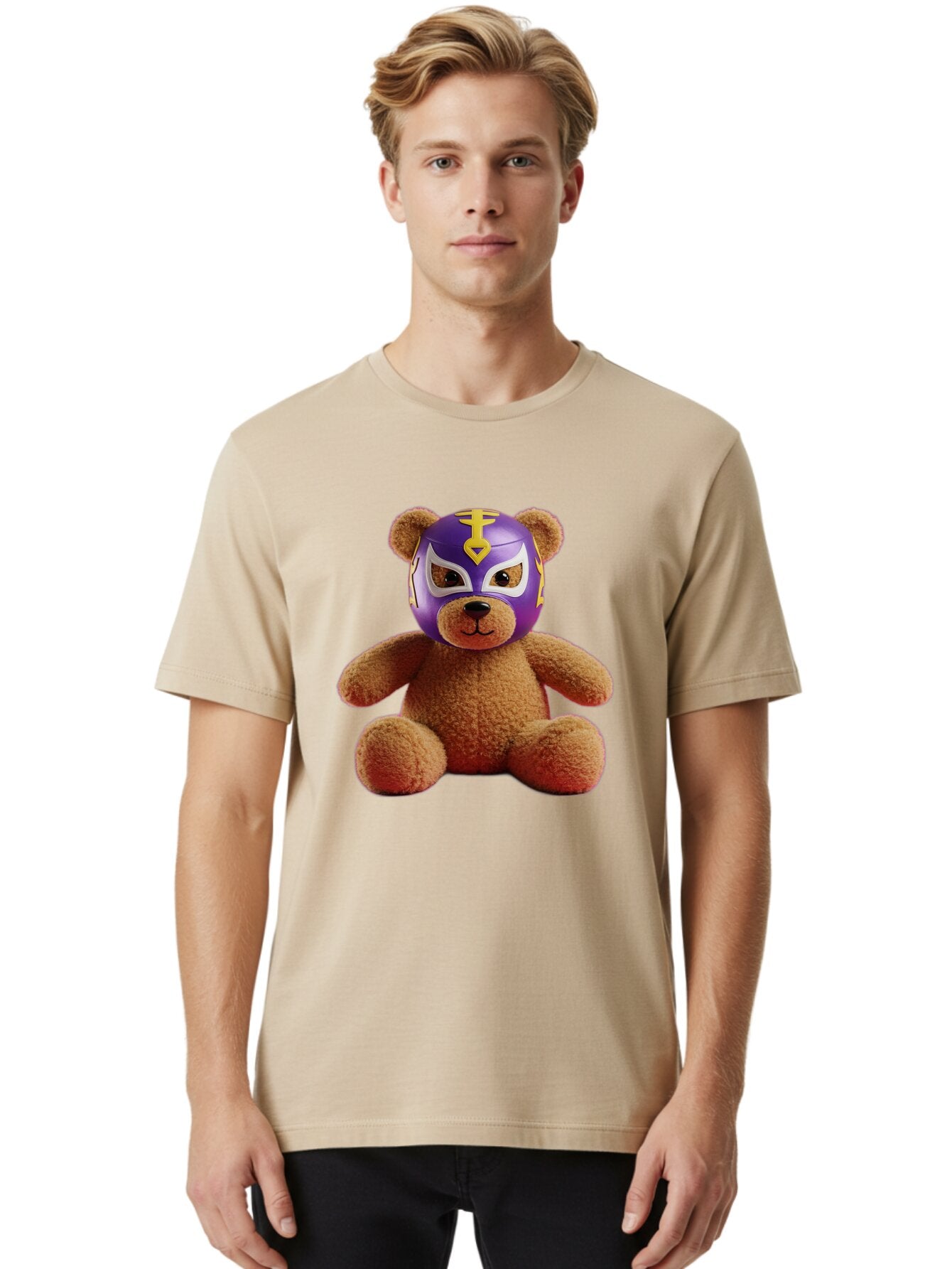 Teddy-Luchador Men'S Graphic Tee, 100% Cotton, Comfortable Casual Summer Wear, Machine Washable, Vintage Camera, Old Camera, Antique Camera, Black Camera, Classic Photography, Photography Equipment, Nostalgic Device, Film Camera, Camera Art Baq126 17