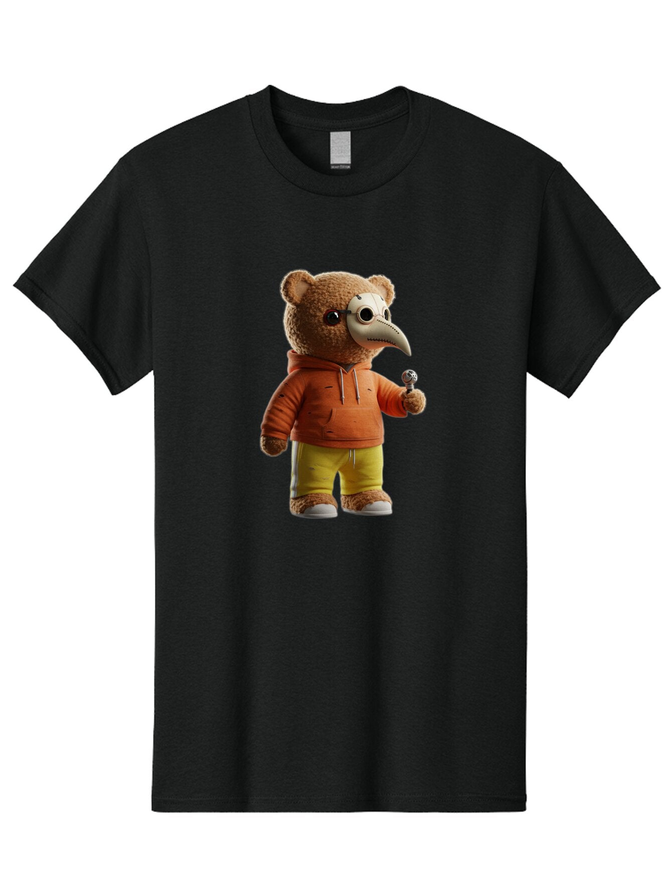 Teddy-Plague-Doctor Men'S Graphic Tee, 100% Cotton, Comfortable Casual Summer Wear, Machine Washable, Vintage Camera, Old Camera, Antique Camera, Black Camera, Classic Photography, Photography Equipment, Nostalgic Device, Film Camera, Baq128 1