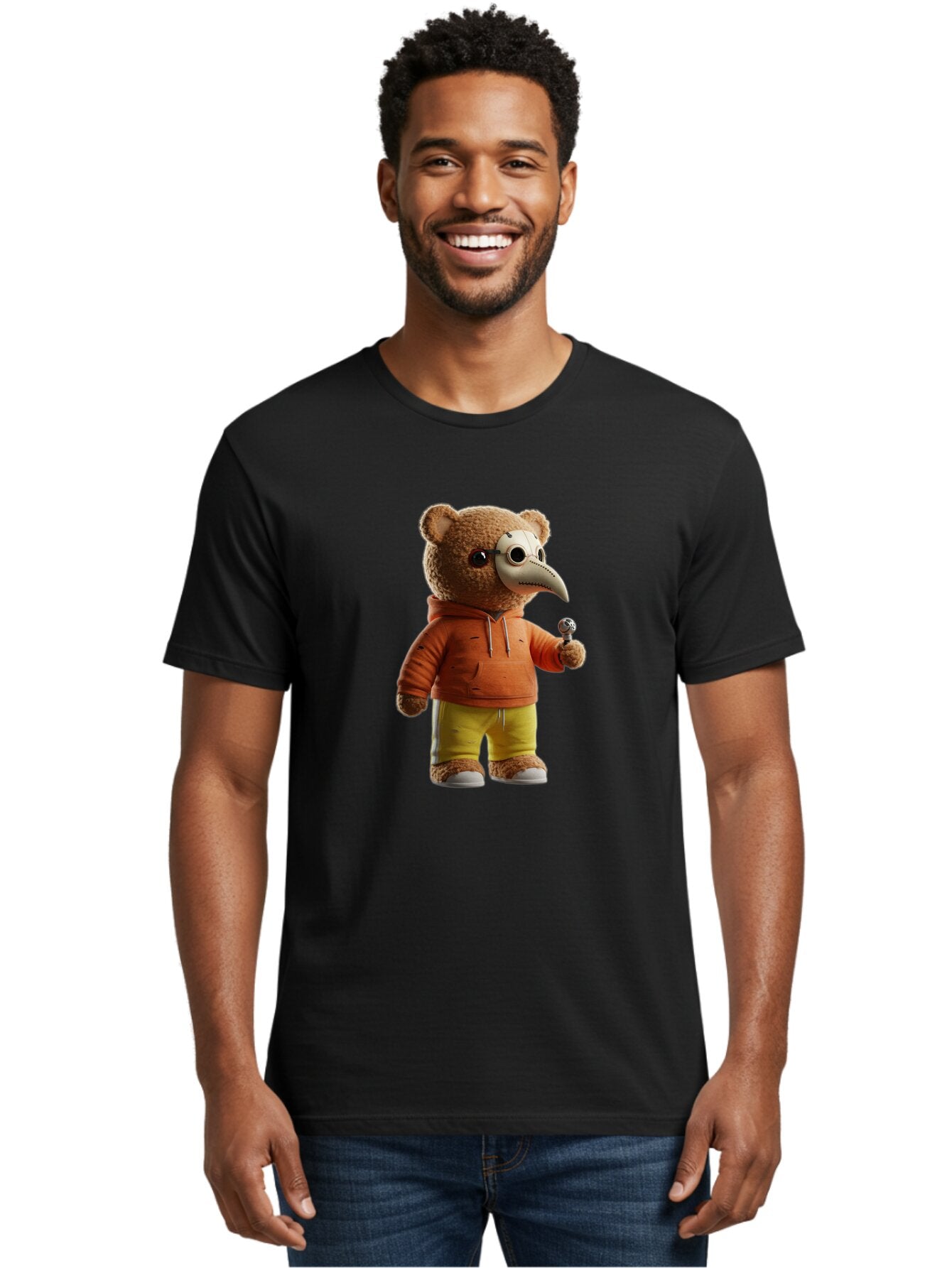 Teddy-Plague-Doctor Men'S Graphic Tee, 100% Cotton, Comfortable Casual Summer Wear, Machine Washable, Vintage Camera, Old Camera, Antique Camera, Black Camera, Classic Photography, Photography Equipment, Nostalgic Device, Film Camera, Baq128 19