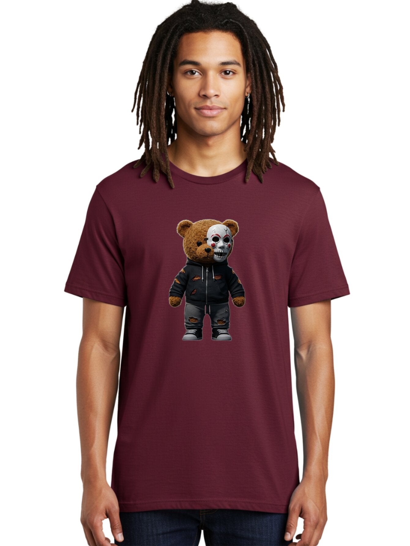 Teddy-Skull Men'S Graphic Tee, 100% Cotton, Comfortable Casual Summer Wear, Machine Washable, Vintage Camera, Old Camera, Antique Camera, Black Camera, Classic Photography, Photography Equipment, Nostalgic Device, Film Camera, Camera Art Baq129 24