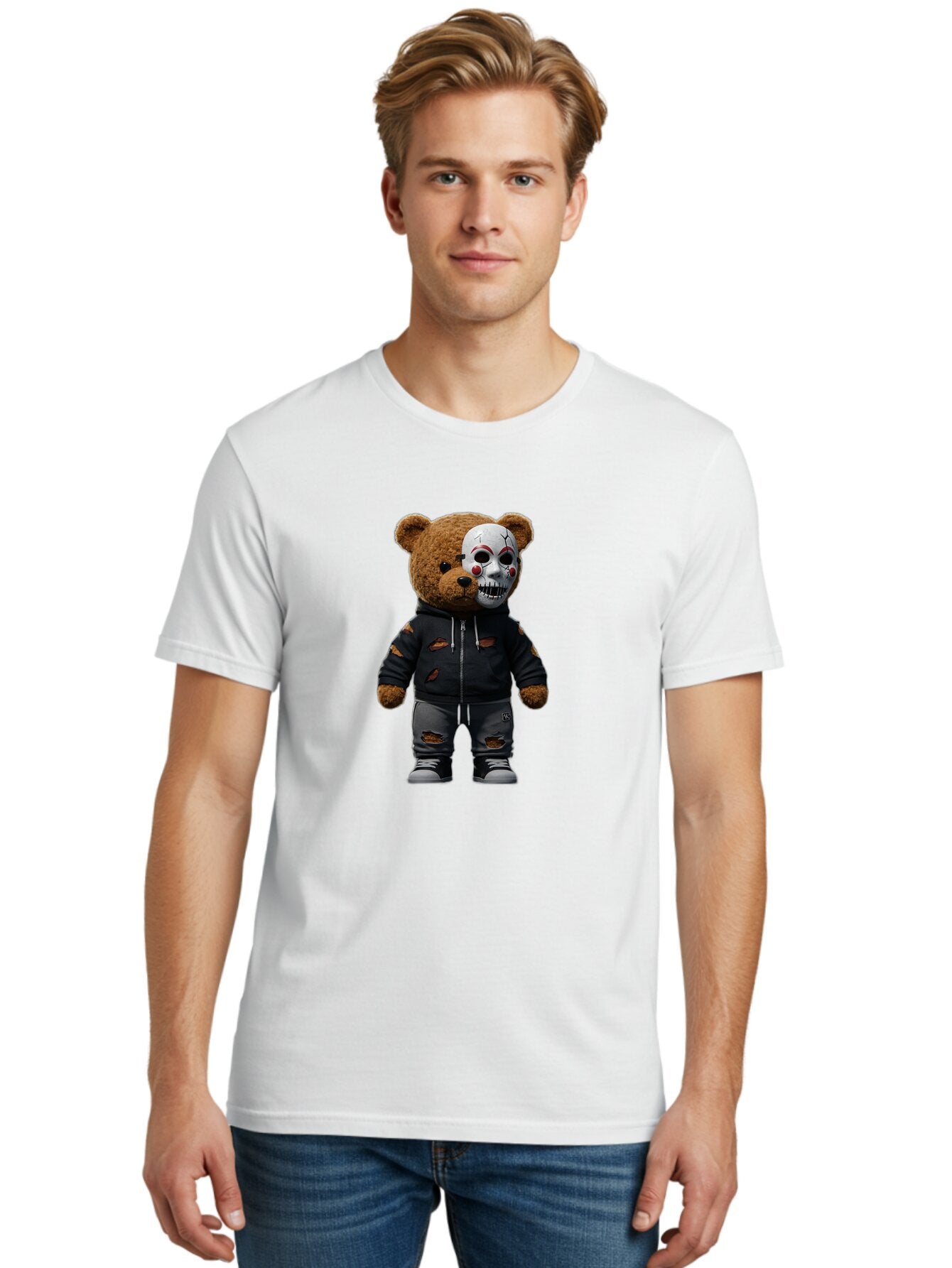 Teddy-Skull Men'S Graphic Tee, 100% Cotton, Comfortable Casual Summer Wear, Machine Washable, Vintage Camera, Old Camera, Antique Camera, Black Camera, Classic Photography, Photography Equipment, Nostalgic Device, Film Camera, Camera Art Baq129 26