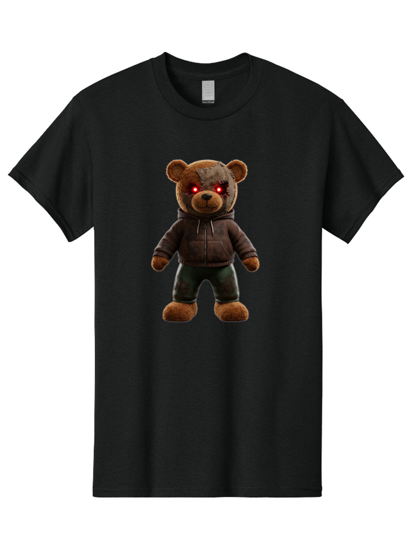 Teddy-With-Glowing-Eyes Men'S Graphic Tee, 100% Cotton, Comfortable Casual Summer Wear, Machine Washable, Vintage Camera, Old Camera, Antique Camera, Black Camera, Classic Photography, Photography Equipment, Nostalgic Device, Film Camera, Baq131 8
