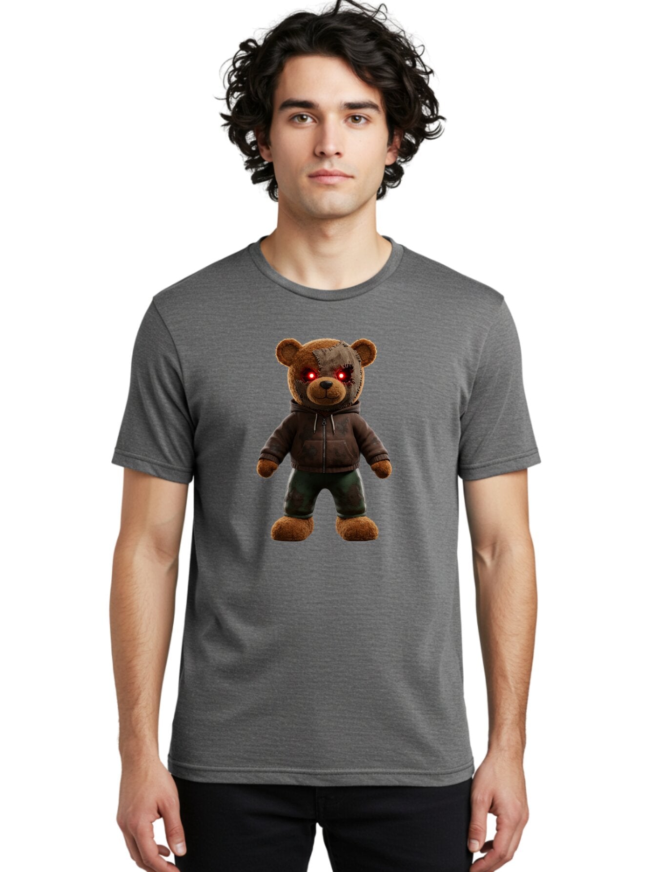Teddy-With-Glowing-Eyes Men'S Graphic Tee, 100% Cotton, Comfortable Casual Summer Wear, Machine Washable, Vintage Camera, Old Camera, Antique Camera, Black Camera, Classic Photography, Photography Equipment, Nostalgic Device, Film Camera, Baq131 18