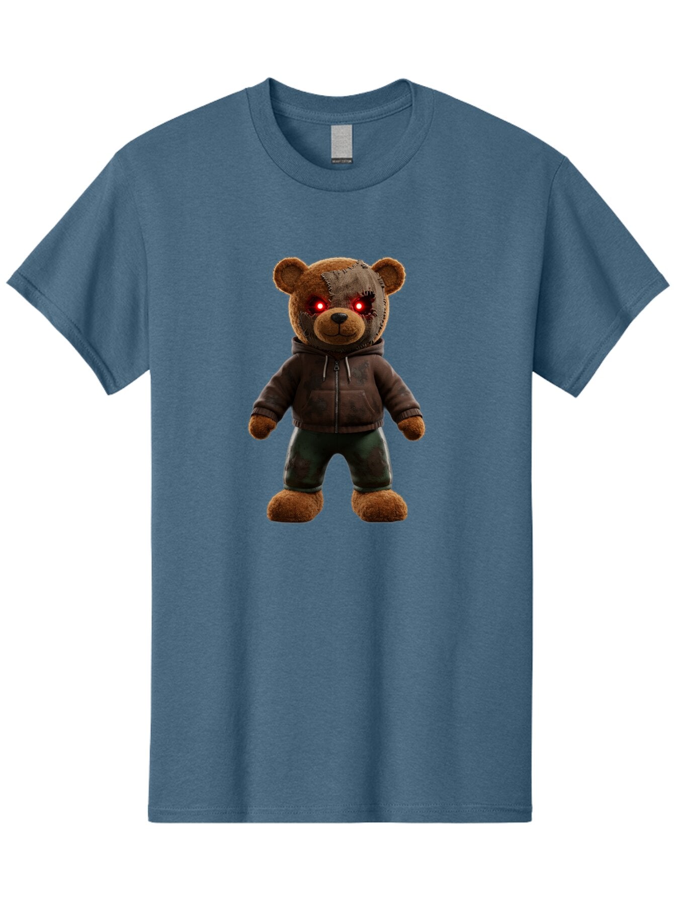 Teddy-With-Glowing-Eyes Men'S Graphic Tee, 100% Cotton, Comfortable Casual Summer Wear, Machine Washable, Vintage Camera, Old Camera, Antique Camera, Black Camera, Classic Photography, Photography Equipment, Nostalgic Device, Film Camera, Baq131 1