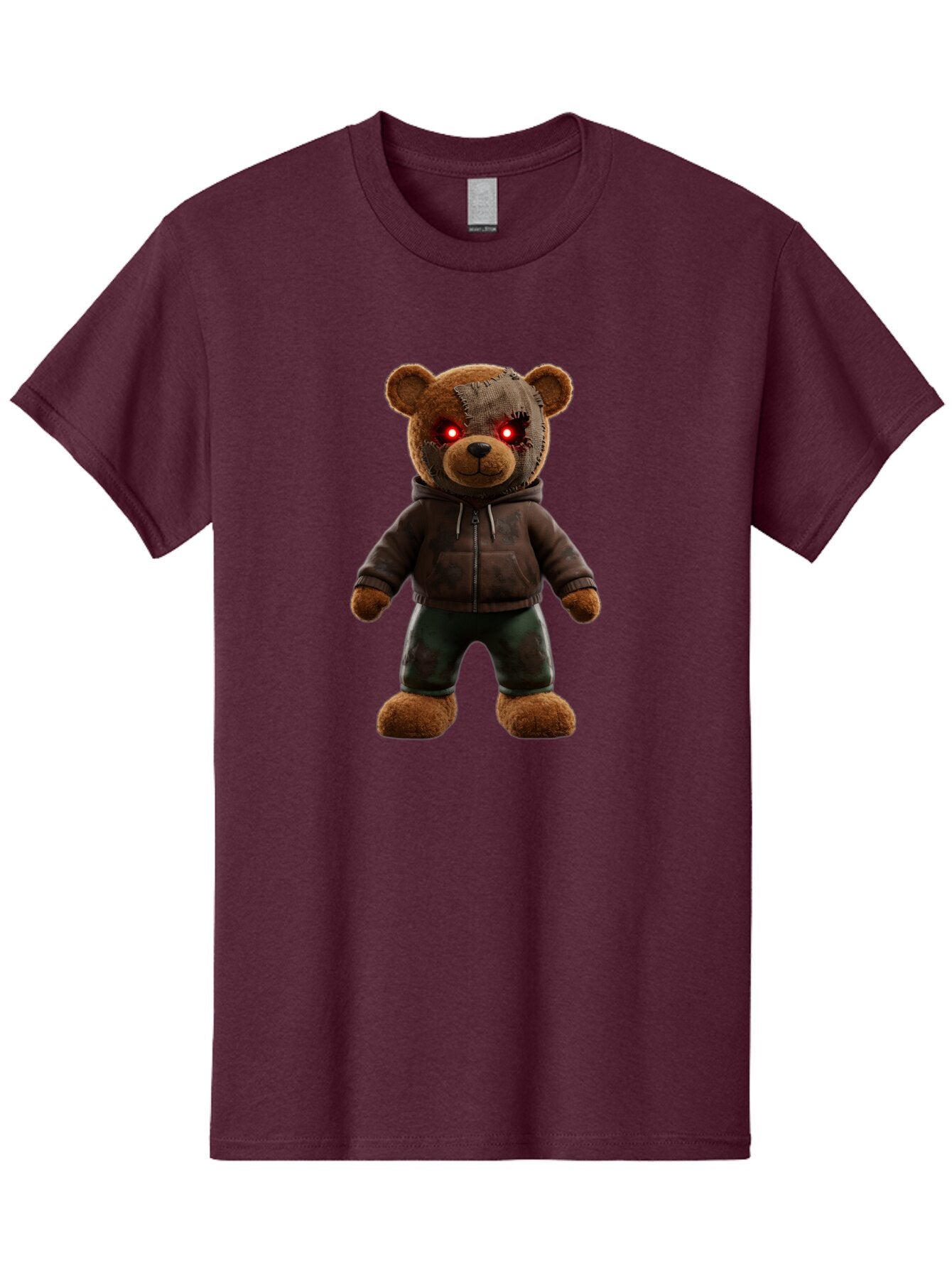 Teddy-With-Glowing-Eyes Men'S Graphic Tee, 100% Cotton, Comfortable Casual Summer Wear, Machine Washable, Vintage Camera, Old Camera, Antique Camera, Black Camera, Classic Photography, Photography Equipment, Nostalgic Device, Film Camera, Baq131 2