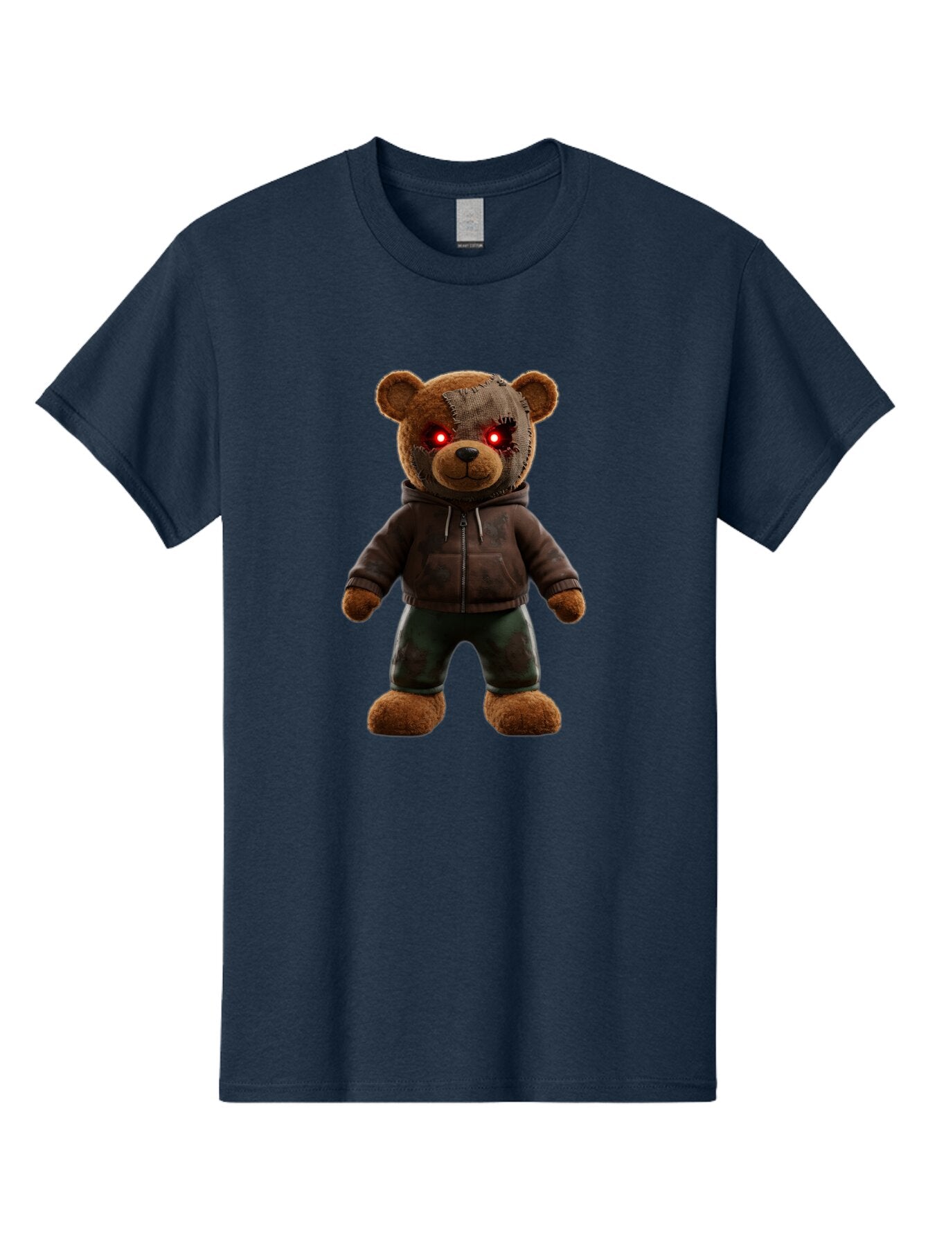 Teddy-With-Glowing-Eyes Men'S Graphic Tee, 100% Cotton, Comfortable Casual Summer Wear, Machine Washable, Vintage Camera, Old Camera, Antique Camera, Black Camera, Classic Photography, Photography Equipment, Nostalgic Device, Film Camera, Baq131 7
