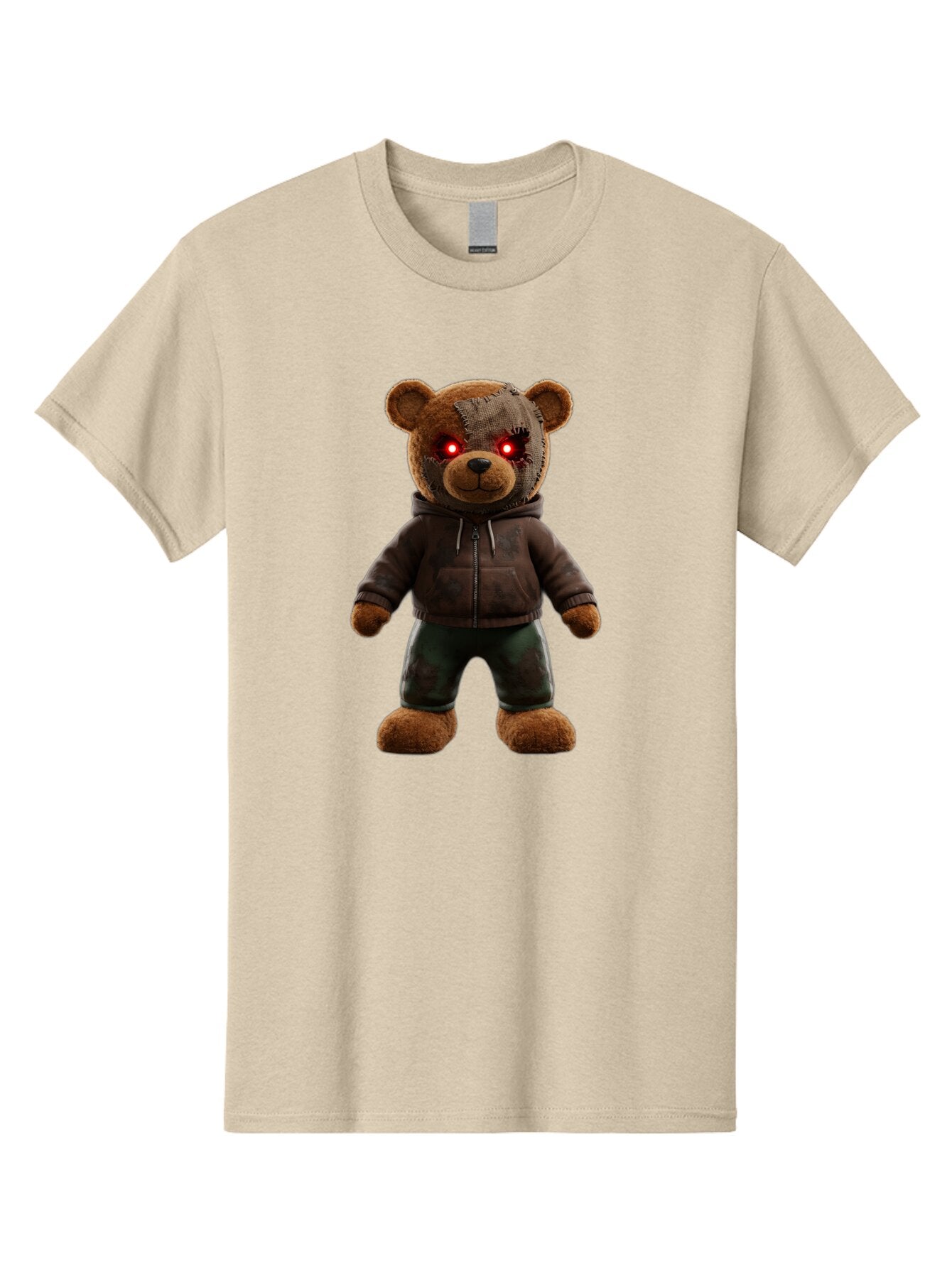 Teddy-With-Glowing-Eyes Men'S Graphic Tee, 100% Cotton, Comfortable Casual Summer Wear, Machine Washable, Vintage Camera, Old Camera, Antique Camera, Black Camera, Classic Photography, Photography Equipment, Nostalgic Device, Film Camera, Baq131 9