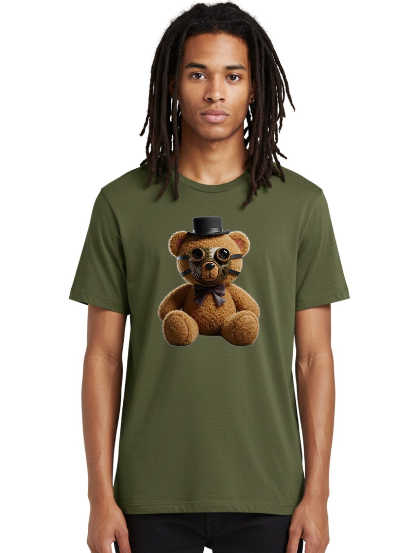 Teddy-With-Goggles Men'S Graphic Tee, 100% Cotton, Comfortable Casual Summer Wear, Machine Washable, Vintage Camera, Old Camera, Antique Camera, Black Camera, Classic Photography, Photography Equipment, Nostalgic Device, Film Camera, Baq132 27