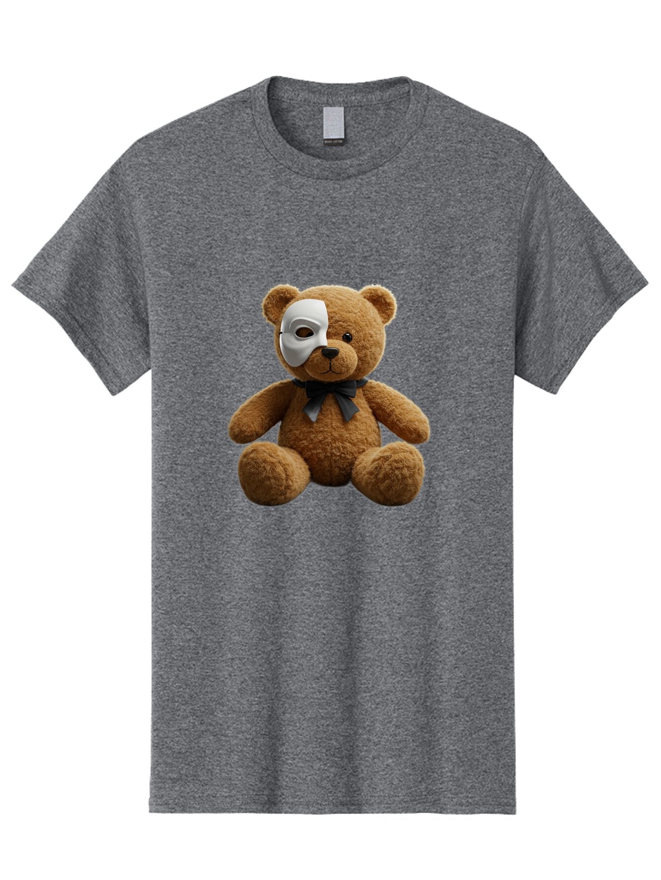 Teddy-With-Mask-1 Men'S Graphic Tee, 100% Cotton, Comfortable Casual Summer Wear, Machine Washable, Vintage Camera, Old Camera, Antique Camera, Black Camera, Classic Photography, Photography Equipment, Nostalgic Device, Film Camera, Camera Art Baq133 13