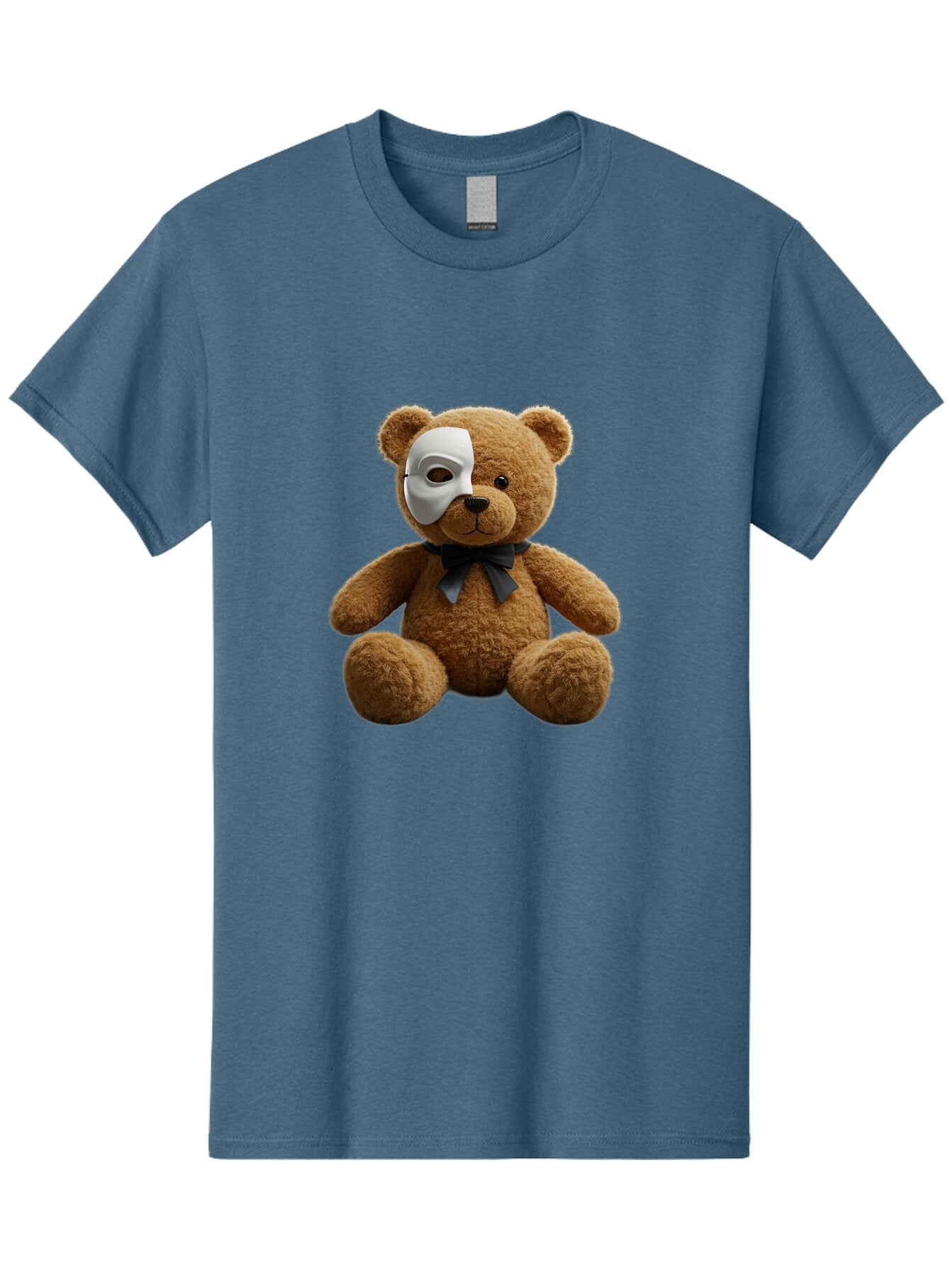 Teddy-With-Mask-1 Men'S Graphic Tee, 100% Cotton, Comfortable Casual Summer Wear, Machine Washable, Vintage Camera, Old Camera, Antique Camera, Black Camera, Classic Photography, Photography Equipment, Nostalgic Device, Film Camera, Camera Art Baq133 15