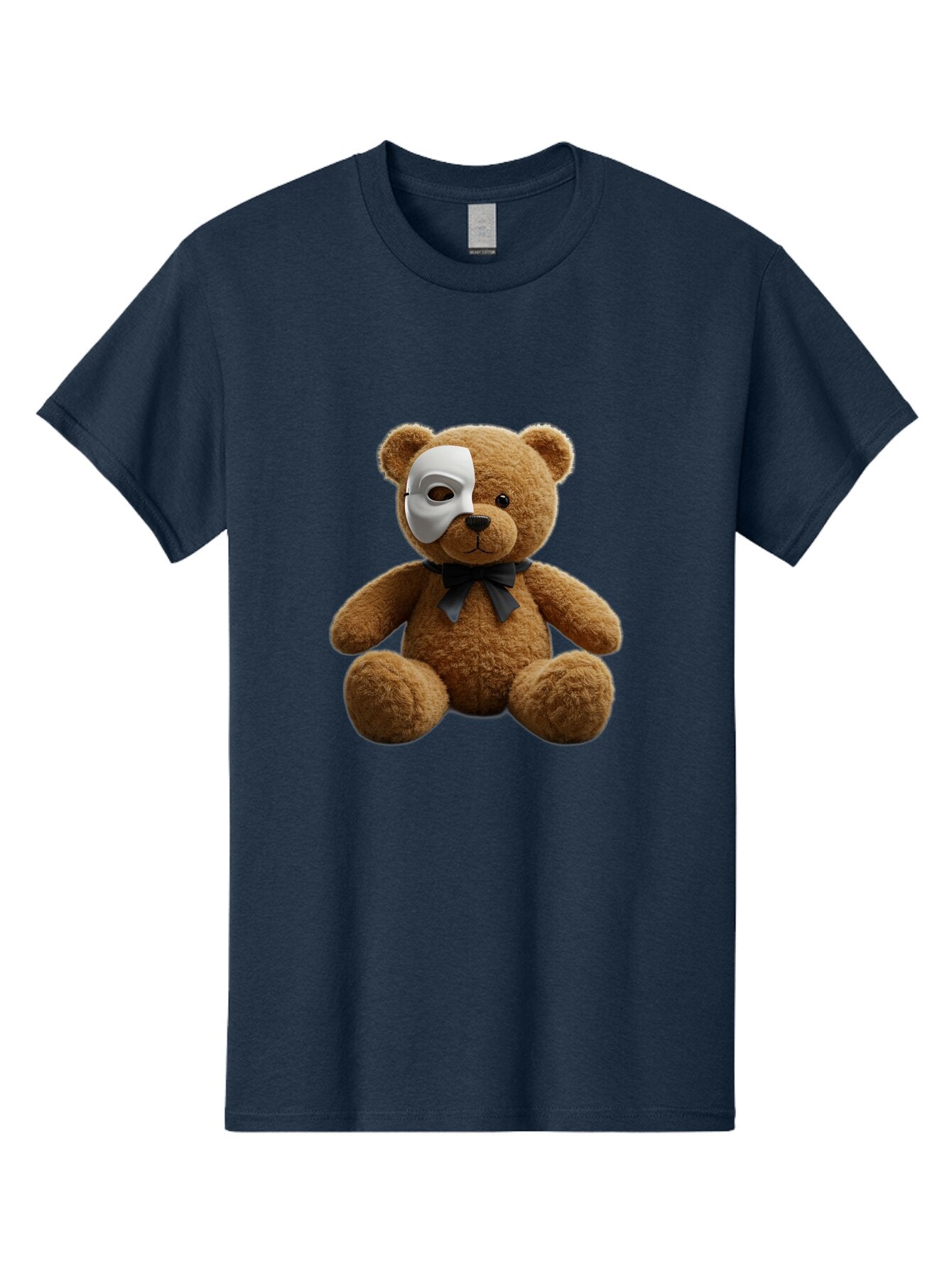 Teddy-With-Mask-1 Men'S Graphic Tee, 100% Cotton, Comfortable Casual Summer Wear, Machine Washable, Vintage Camera, Old Camera, Antique Camera, Black Camera, Classic Photography, Photography Equipment, Nostalgic Device, Film Camera, Camera Art Baq133 9