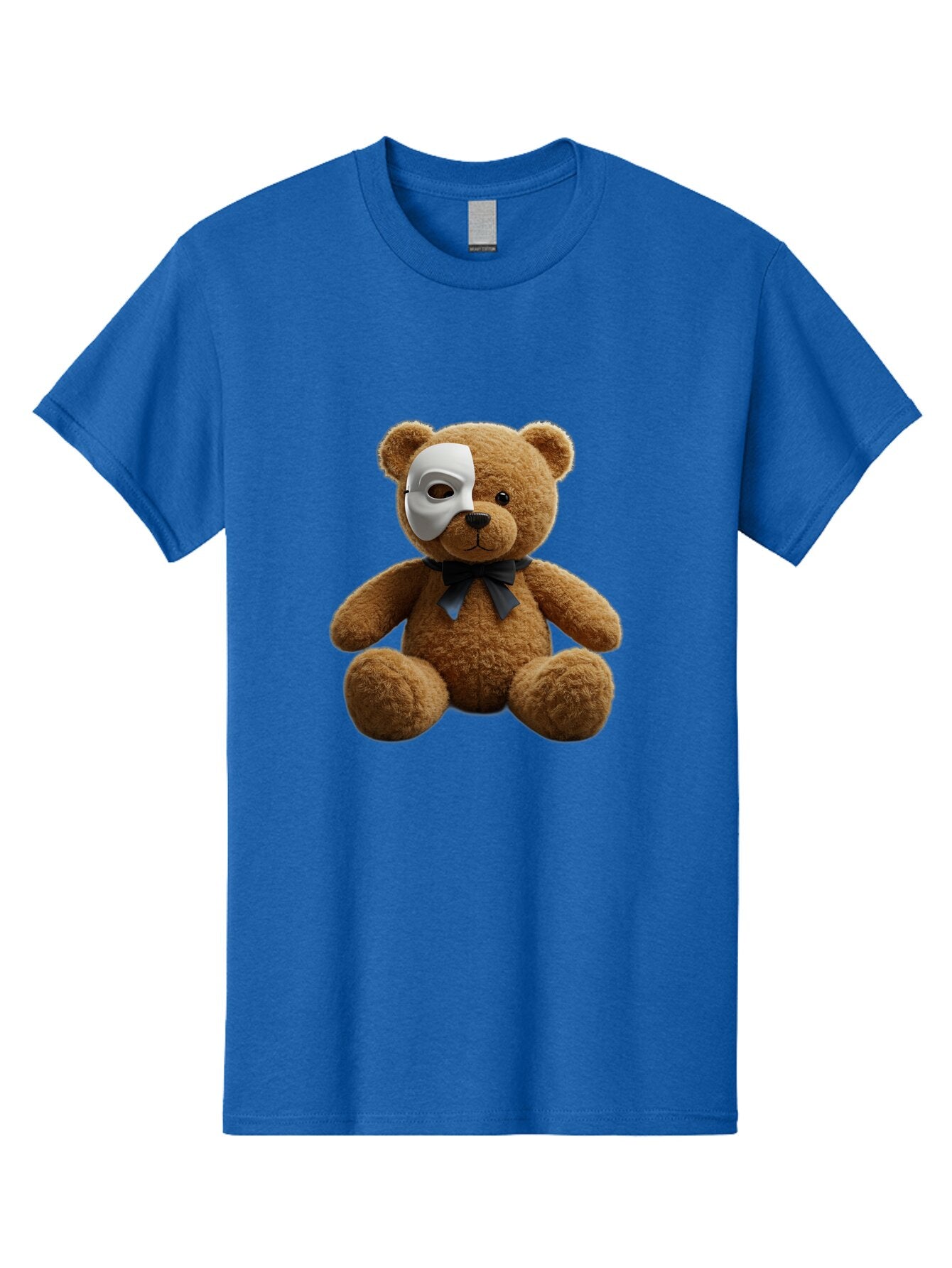 Teddy-With-Mask-1 Men'S Graphic Tee, 100% Cotton, Comfortable Casual Summer Wear, Machine Washable, Vintage Camera, Old Camera, Antique Camera, Black Camera, Classic Photography, Photography Equipment, Nostalgic Device, Film Camera, Camera Art Baq133 10