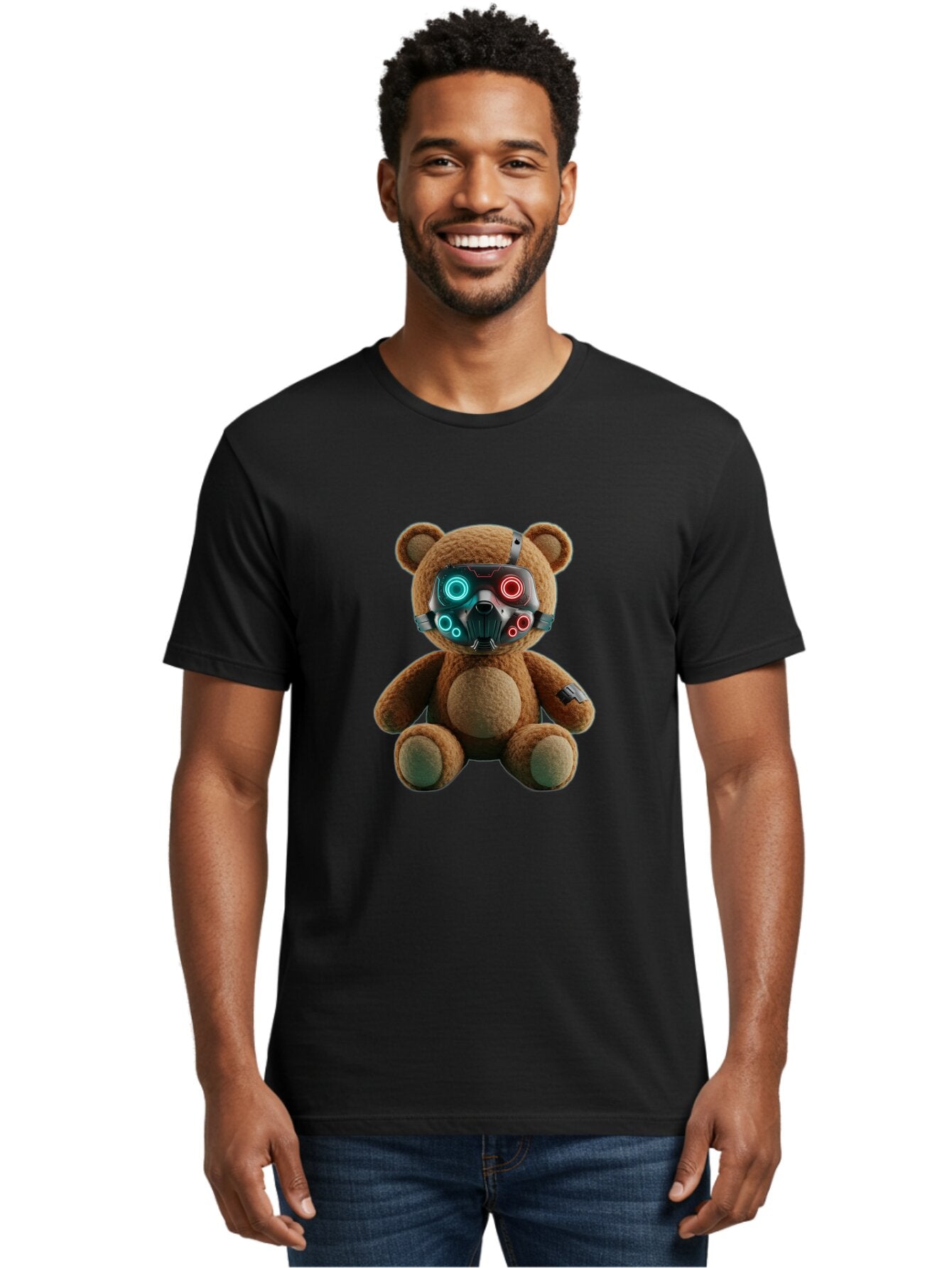 Teddy-With-Mask Men'S Graphic Tee, 100% Cotton, Comfortable Casual Summer Wear, Machine Washable, Vintage Camera, Old Camera, Antique Camera, Black Camera, Classic Photography, Photography Equipment, Nostalgic Device, Film Camera, Camera Art Baq134 26