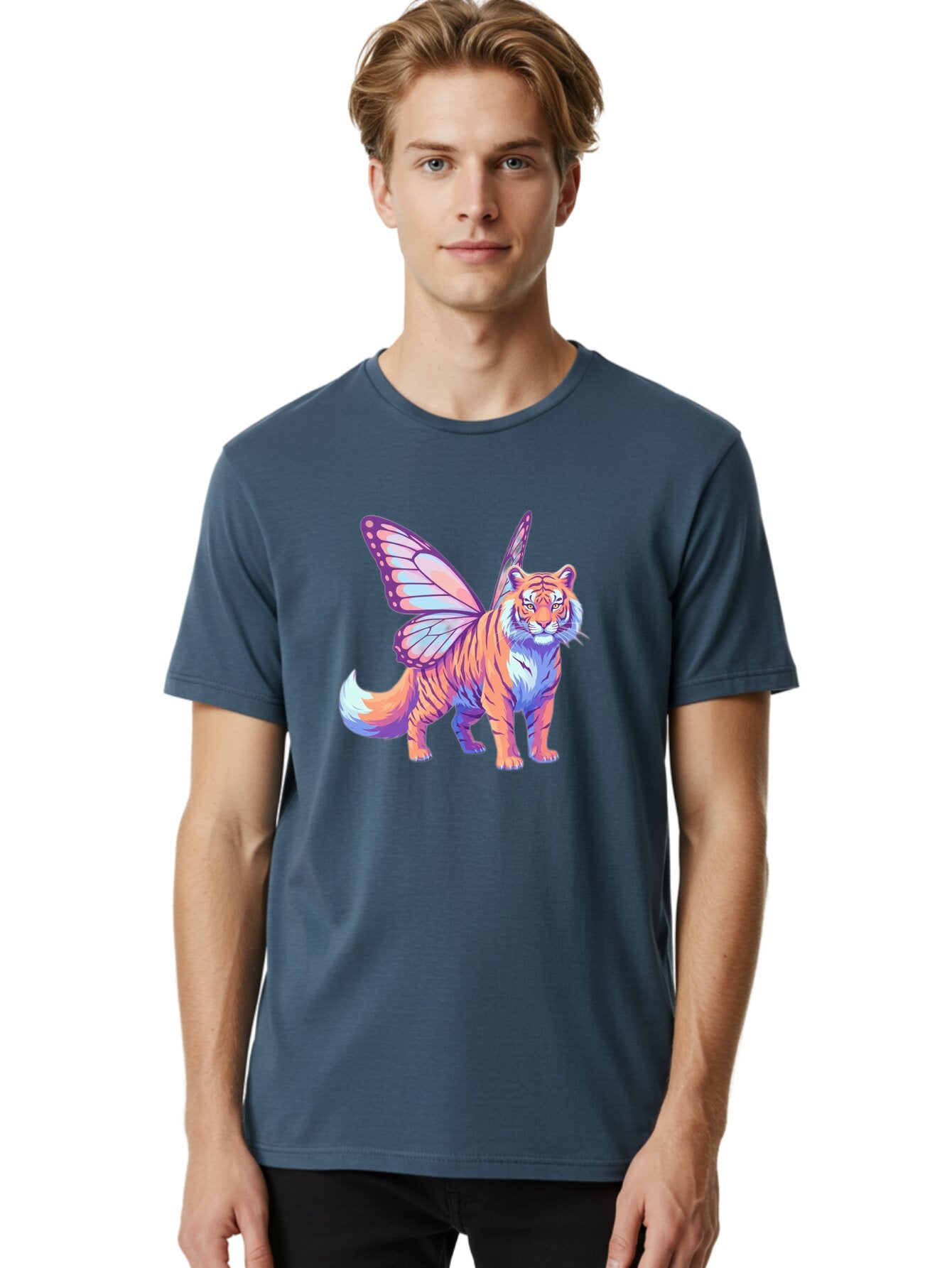 Tiger-Butterfly Men'S Graphic Tee, 100% Cotton, Comfortable Casual Summer Wear, Machine Washable, Vintage Camera, Old Camera, Antique Camera, Black Camera, Classic Photography, Photography Equipment, Nostalgic Device, Film Camera, Camera Art Baq136 23