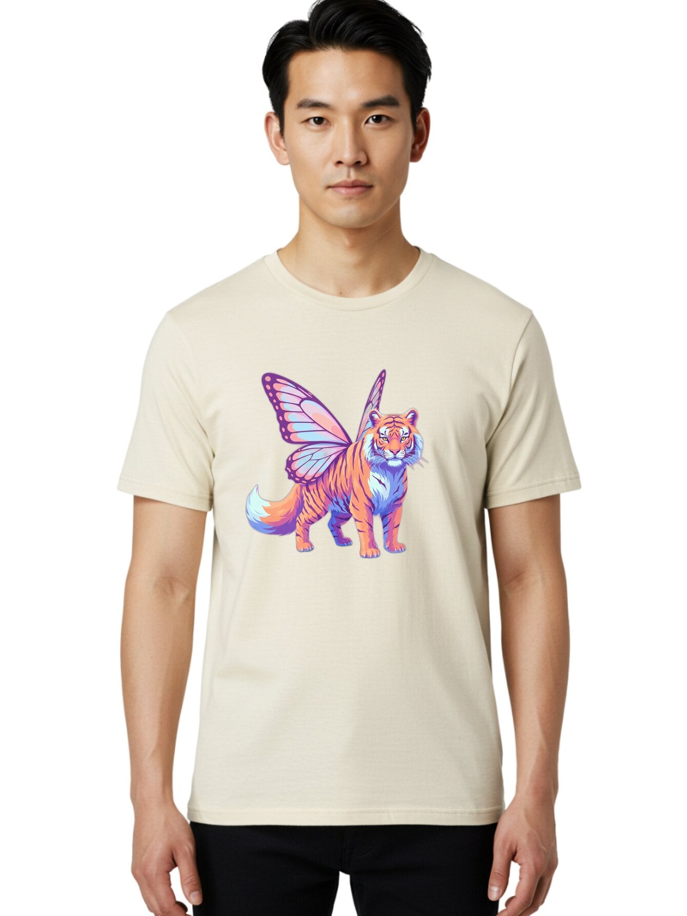 Tiger-Butterfly Men'S Graphic Tee, 100% Cotton, Comfortable Casual Summer Wear, Machine Washable, Vintage Camera, Old Camera, Antique Camera, Black Camera, Classic Photography, Photography Equipment, Nostalgic Device, Film Camera, Camera Art Baq136 25