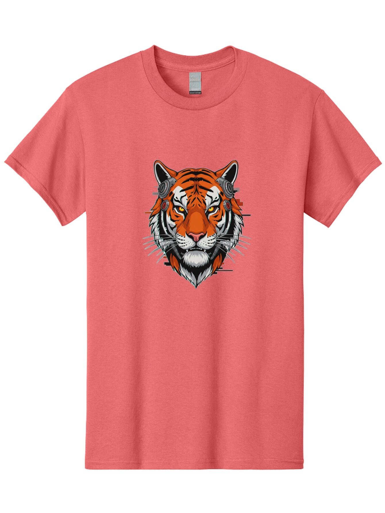 Tiger-Headphones Men'S Graphic Tee, 100% Cotton, Comfortable Casual Summer Wear, Machine Washable, Vintage Camera, Old Camera, Antique Camera, Black Camera, Classic Photography, Photography Equipment, Nostalgic Device, Film Camera, Camera Art Baq137 15