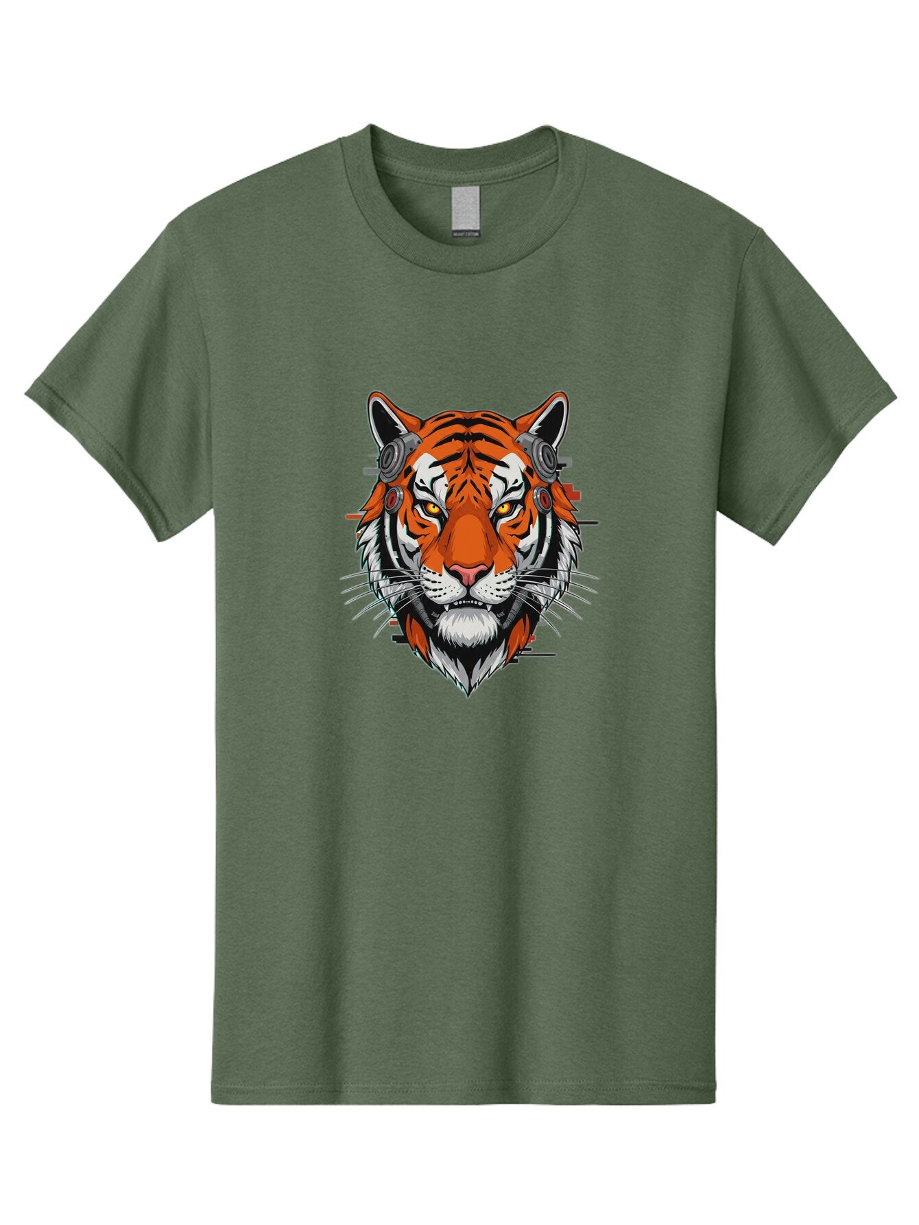 Tiger-Headphones Men'S Graphic Tee, 100% Cotton, Comfortable Casual Summer Wear, Machine Washable, Vintage Camera, Old Camera, Antique Camera, Black Camera, Classic Photography, Photography Equipment, Nostalgic Device, Film Camera, Camera Art Baq137 10