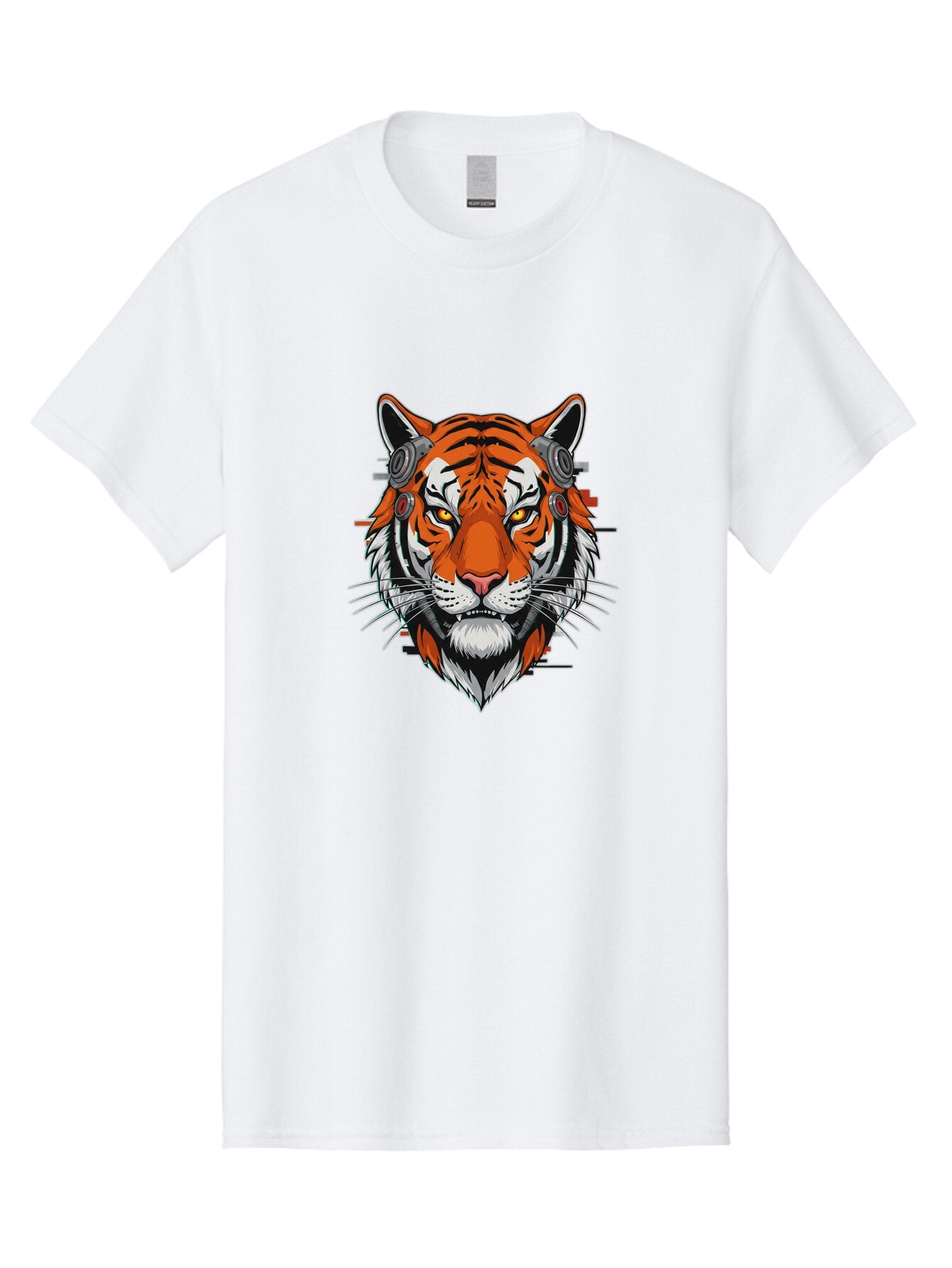 Tiger-Headphones Men'S Graphic Tee, 100% Cotton, Comfortable Casual Summer Wear, Machine Washable, Vintage Camera, Old Camera, Antique Camera, Black Camera, Classic Photography, Photography Equipment, Nostalgic Device, Film Camera, Camera Art Baq137 11