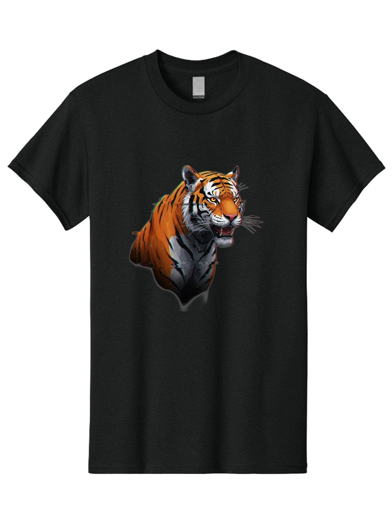 Tiger Men'S Graphic Tee, 100% Cotton, Comfortable Casual Summer Wear, Machine Washable, Vintage Camera, Old Camera, Antique Camera, Black Camera, Classic Photography, Photography Equipment, Nostalgic Device, Film Camera, Camera Art Baq138 7