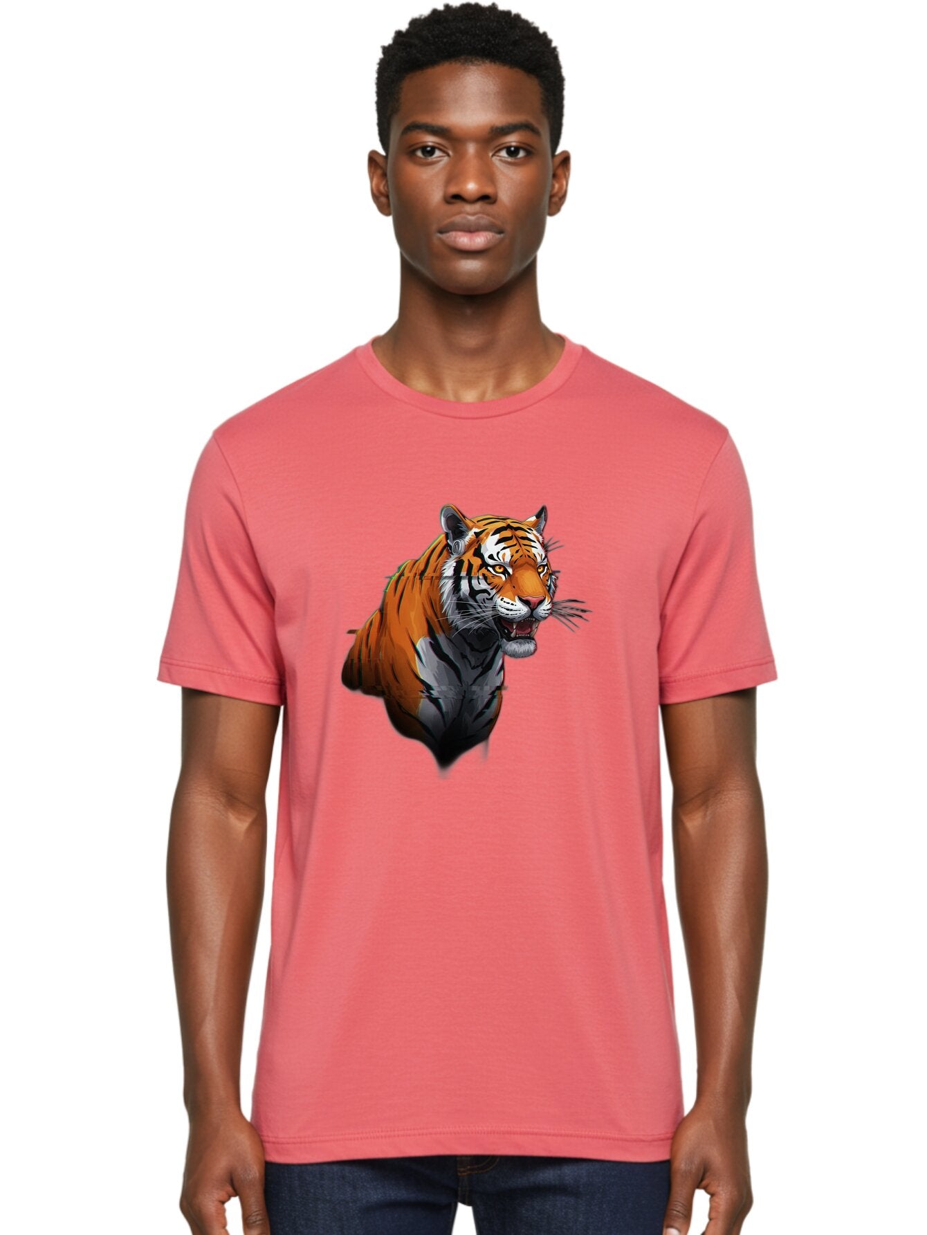 Tiger Men'S Graphic Tee, 100% Cotton, Comfortable Casual Summer Wear, Machine Washable, Vintage Camera, Old Camera, Antique Camera, Black Camera, Classic Photography, Photography Equipment, Nostalgic Device, Film Camera, Camera Art Baq138 27