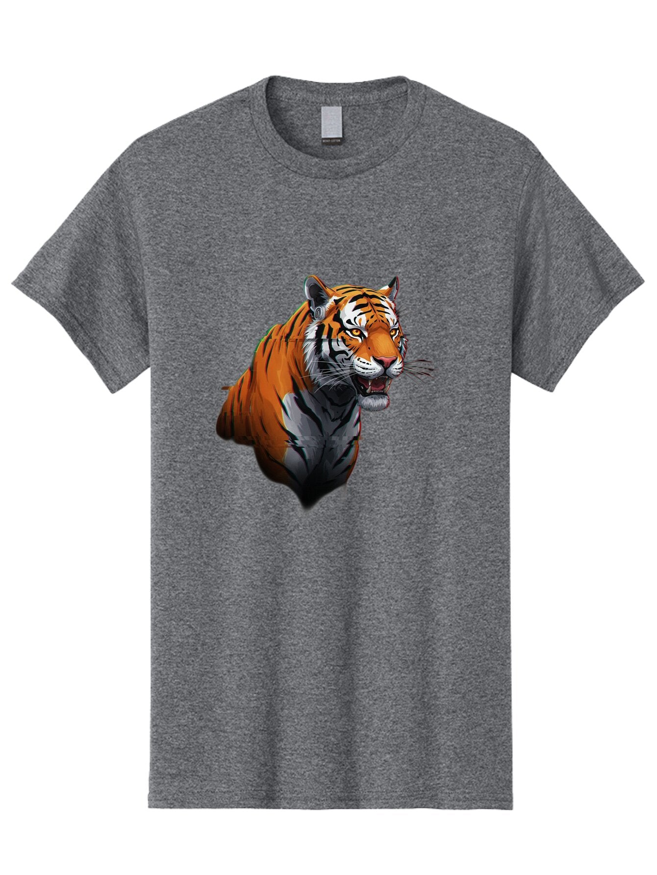 Tiger Men'S Graphic Tee, 100% Cotton, Comfortable Casual Summer Wear, Machine Washable, Vintage Camera, Old Camera, Antique Camera, Black Camera, Classic Photography, Photography Equipment, Nostalgic Device, Film Camera, Camera Art Baq138 8