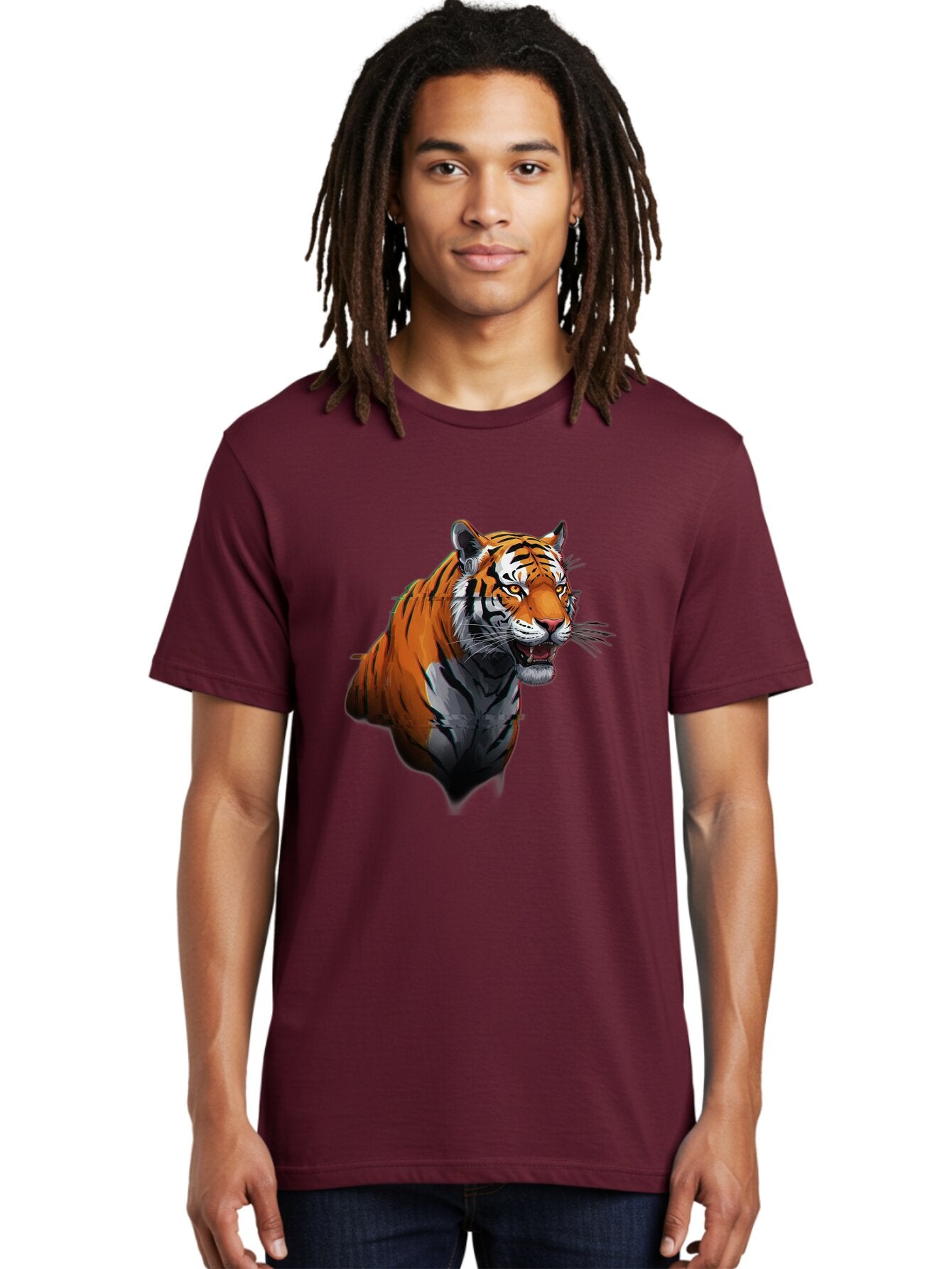 Tiger Men'S Graphic Tee, 100% Cotton, Comfortable Casual Summer Wear, Machine Washable, Vintage Camera, Old Camera, Antique Camera, Black Camera, Classic Photography, Photography Equipment, Nostalgic Device, Film Camera, Camera Art Baq138 28