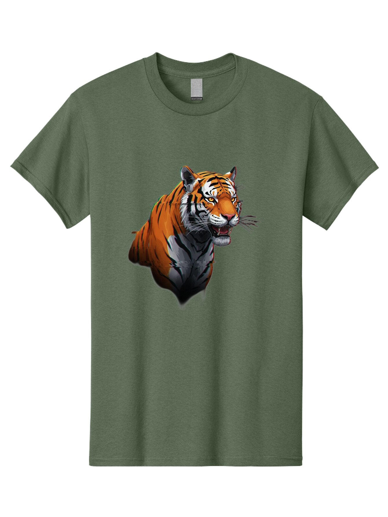 Tiger Men'S Graphic Tee, 100% Cotton, Comfortable Casual Summer Wear, Machine Washable, Vintage Camera, Old Camera, Antique Camera, Black Camera, Classic Photography, Photography Equipment, Nostalgic Device, Film Camera, Camera Art Baq138 5