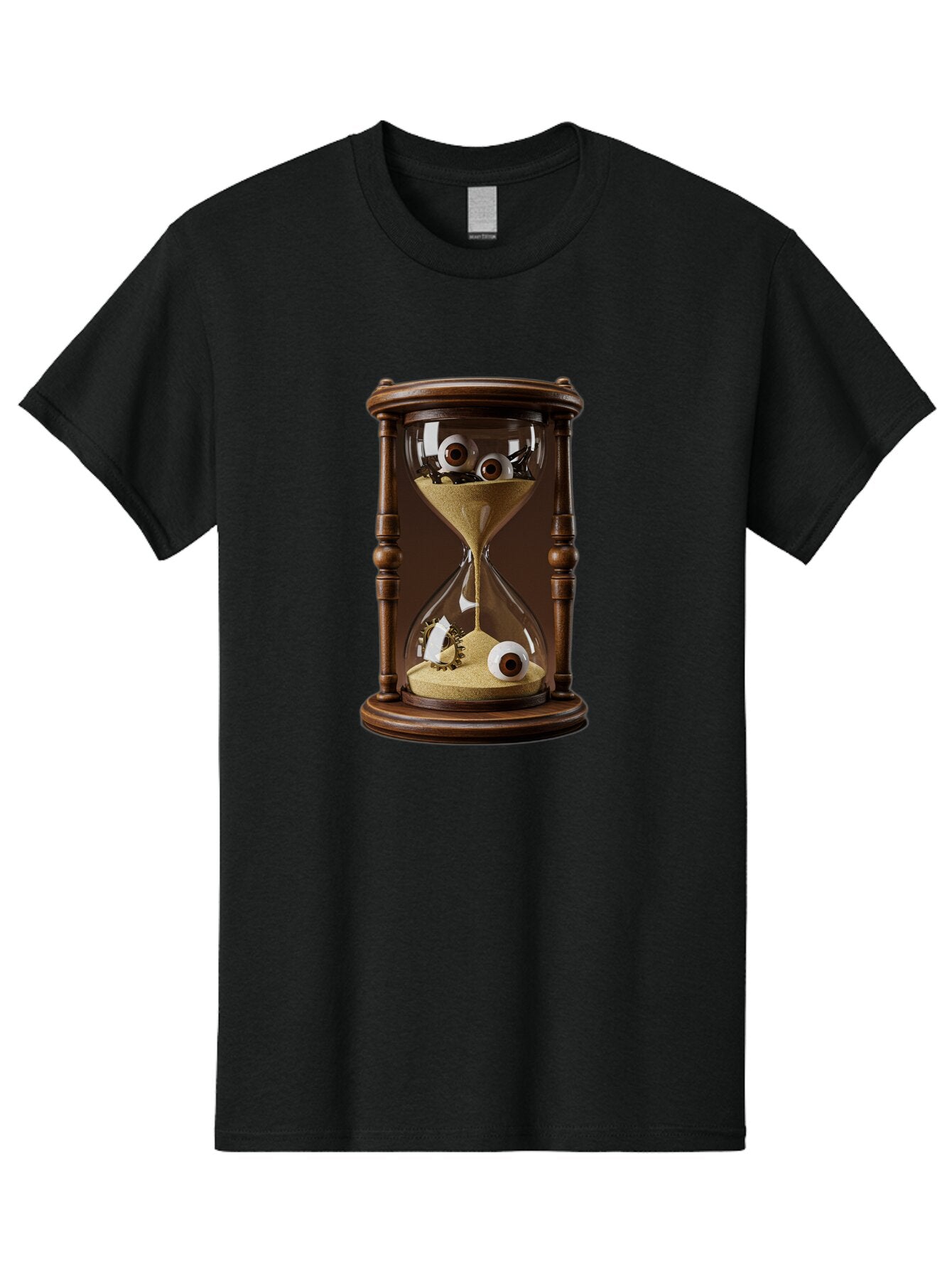 Time-Passing Men'S Graphic Tee, 100% Cotton, Comfortable Casual Summer Wear, Machine Washable, Vintage Camera, Old Camera, Antique Camera, Black Camera, Classic Photography, Photography Equipment, Nostalgic Device, Film Camera, Camera Art Baq139 8