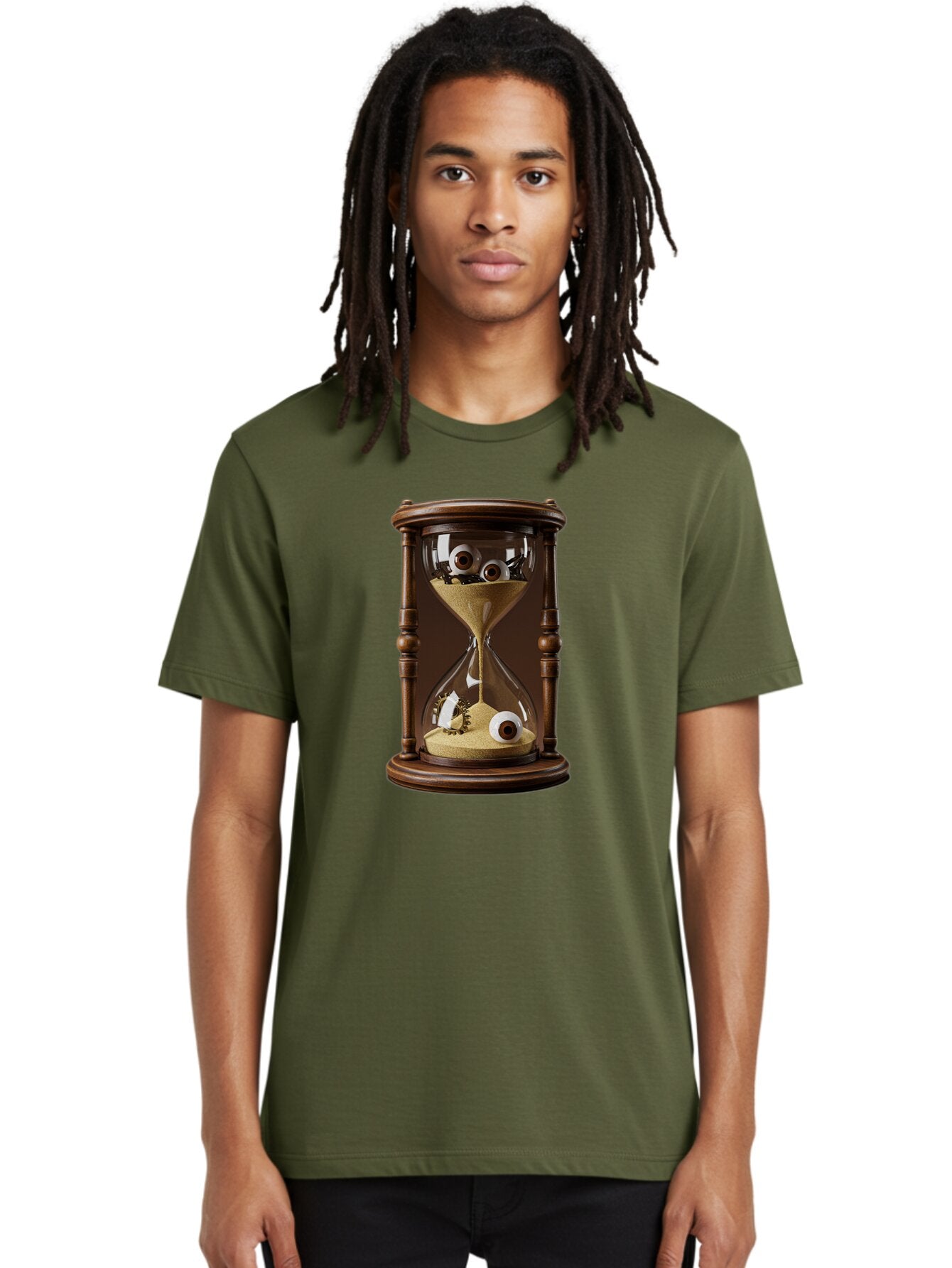 Time-Passing Men'S Graphic Tee, 100% Cotton, Comfortable Casual Summer Wear, Machine Washable, Vintage Camera, Old Camera, Antique Camera, Black Camera, Classic Photography, Photography Equipment, Nostalgic Device, Film Camera, Camera Art Baq139 26