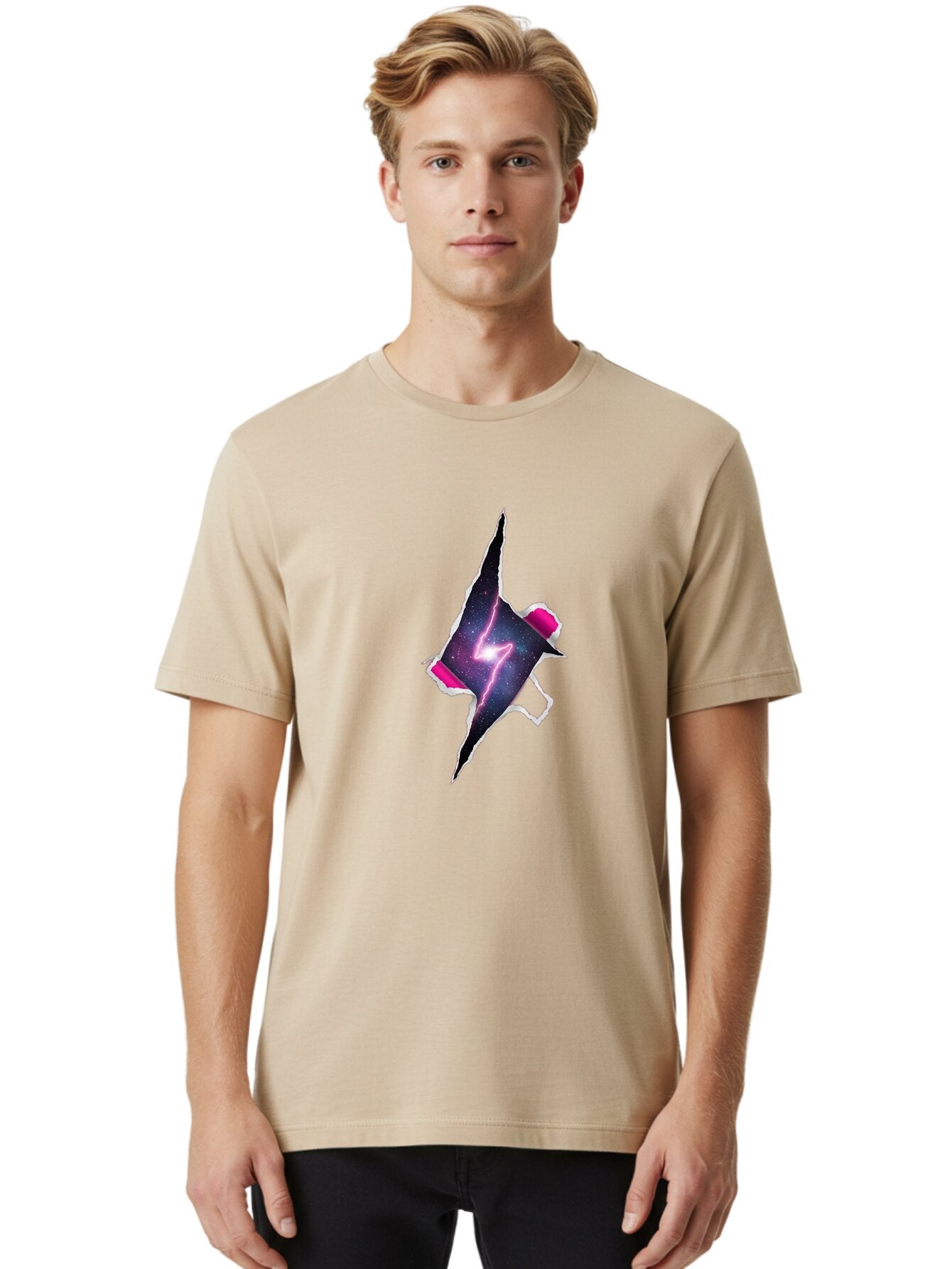 Torn-Galaxy Men'S Graphic Tee, 100% Cotton, Comfortable Casual Summer Wear, Machine Washable, Vintage Camera, Old Camera, Antique Camera, Black Camera, Classic Photography, Photography Equipment, Nostalgic Device, Film Camera, Camera Art Baq142 22