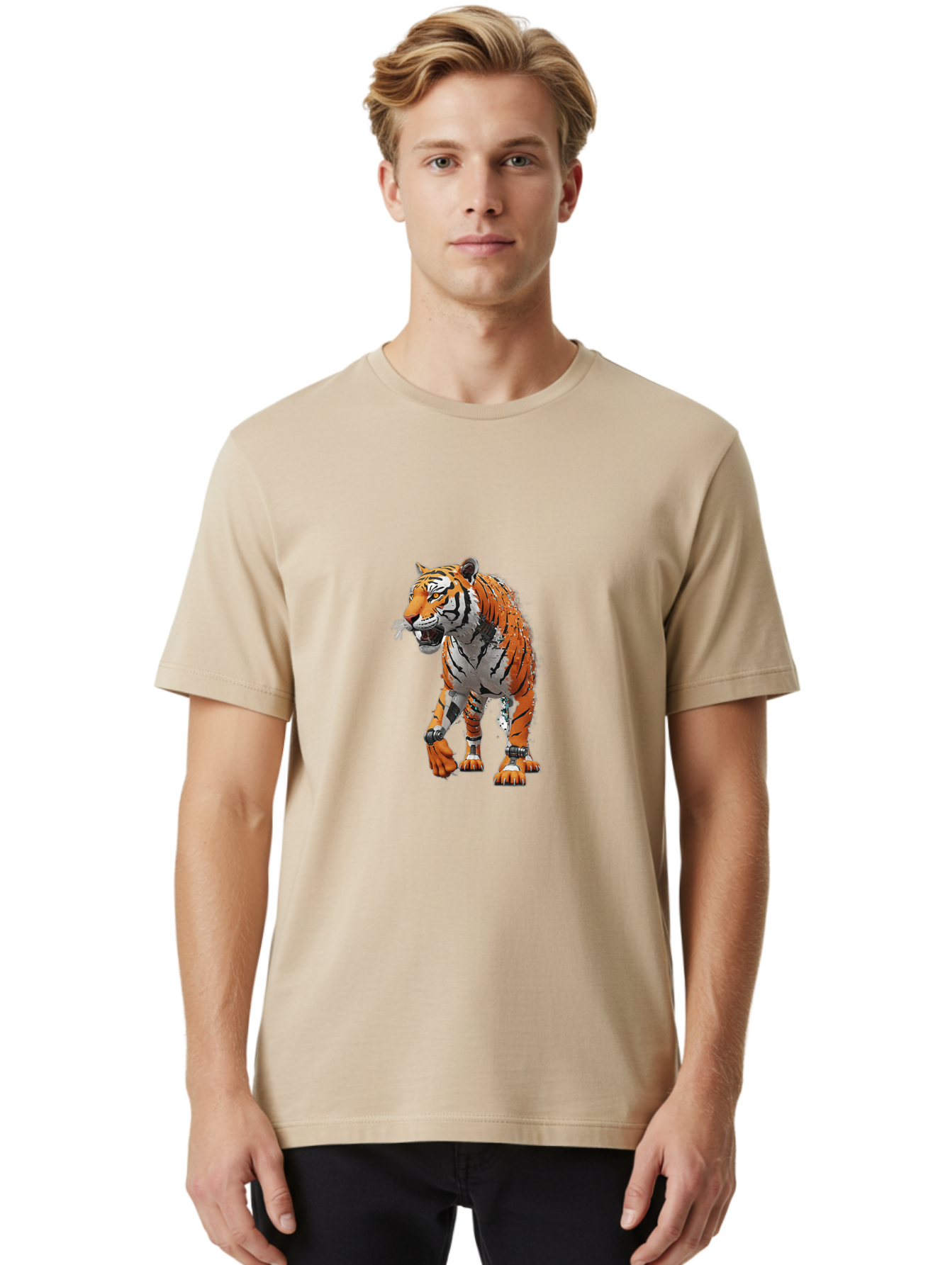 Torn-Paper-Tiger Men'S Graphic Tee, 100% Cotton, Comfortable Casual Summer Wear, Machine Washable, Vintage Camera, Old Camera, Antique Camera, Black Camera, Classic Photography, Photography Equipment, Nostalgic Device, Film Camera, Camera Art Baq143 28