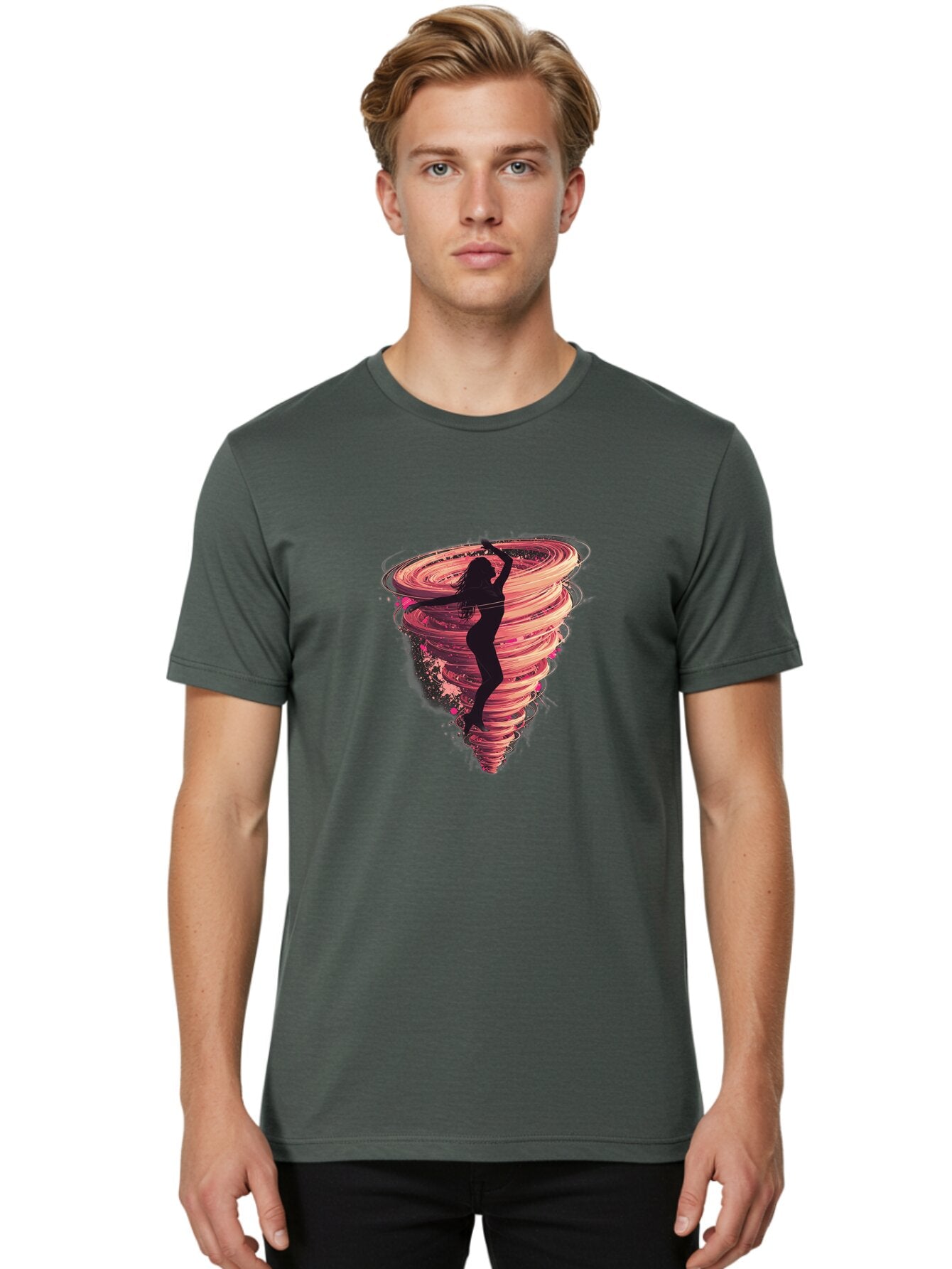Tornado-Silhouette Men'S Graphic Tee, 100% Cotton, Comfortable Casual Summer Wear, Machine Washable, Vintage Camera, Old Camera, Antique Camera, Black Camera, Classic Photography, Photography Equipment, Nostalgic Device, Film Camera, Baq144 30