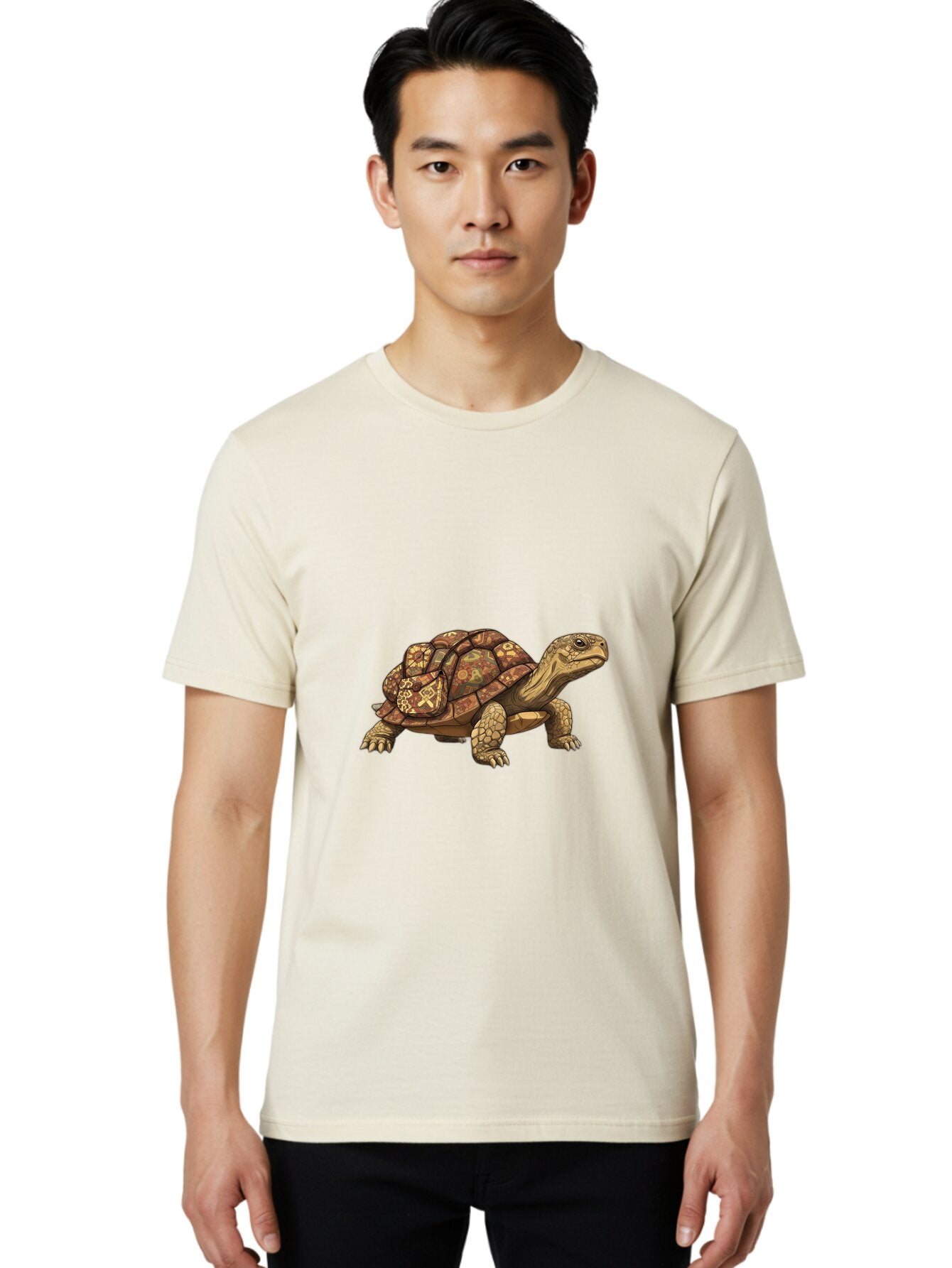 Tortoise-Shell-Patterns Men'S Graphic Tee, 100% Cotton, Comfortable Casual Summer Wear, Machine Washable, Vintage Camera, Old Camera, Antique Camera, Black Camera, Classic Photography, Photography Equipment, Nostalgic Device, Film Camera, Baq145 18