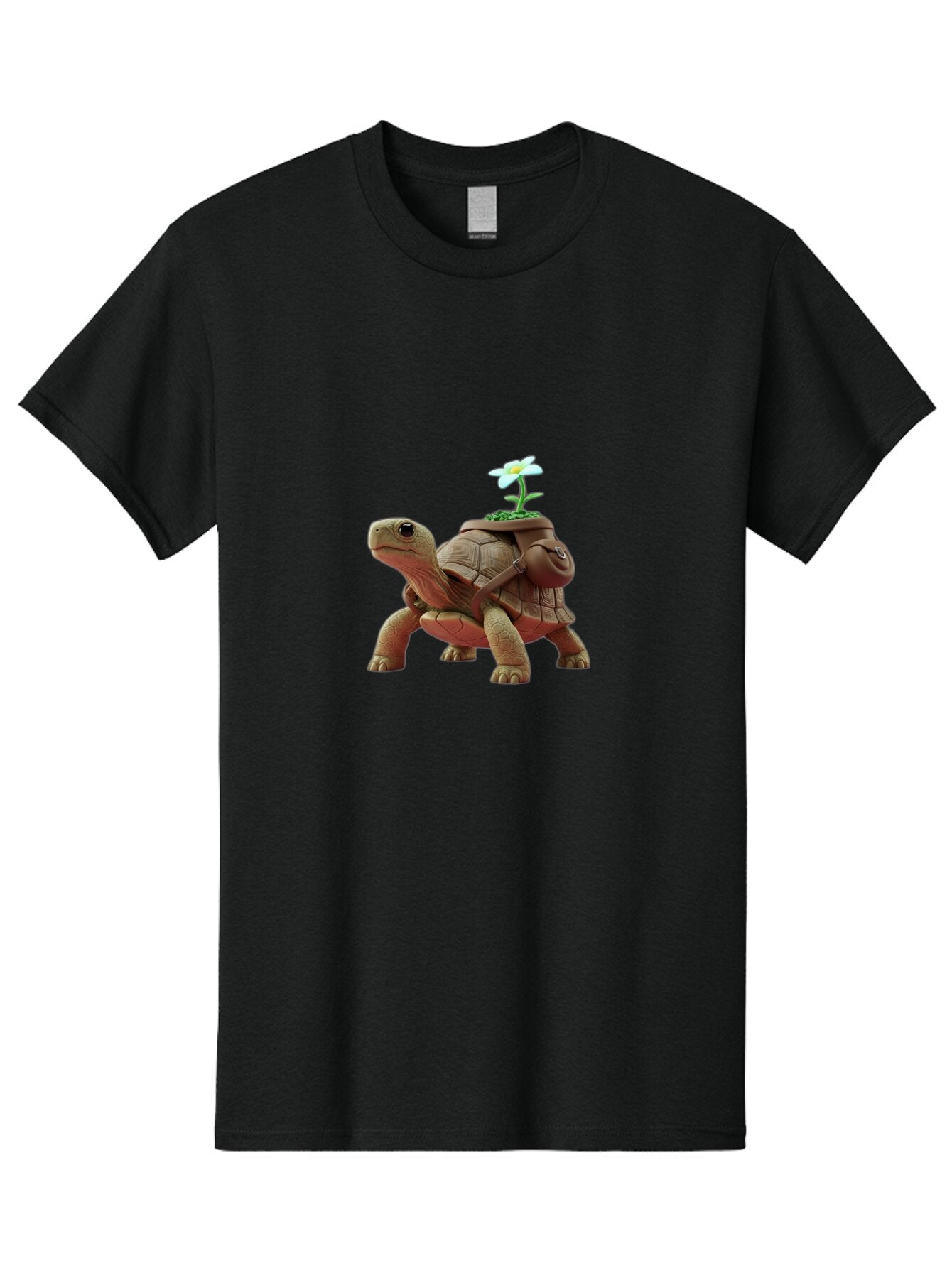 Tortoise-With-Flower Men'S Graphic Tee, 100% Cotton, Comfortable Casual Summer Wear, Machine Washable, Vintage Camera, Old Camera, Antique Camera, Black Camera, Classic Photography, Photography Equipment, Nostalgic Device, Film Camera, Baq147 6
