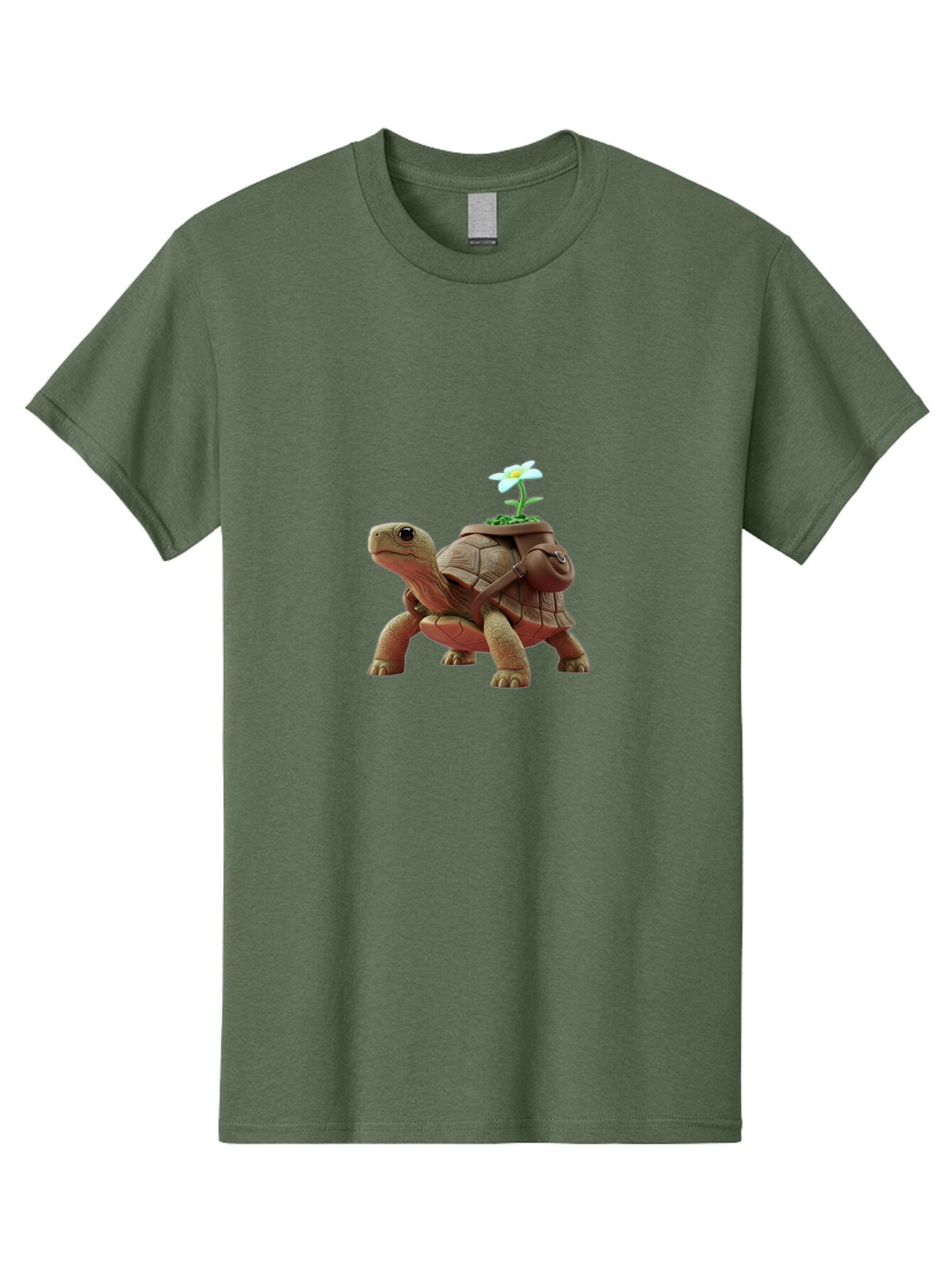 Tortoise-With-Flower Men'S Graphic Tee, 100% Cotton, Comfortable Casual Summer Wear, Machine Washable, Vintage Camera, Old Camera, Antique Camera, Black Camera, Classic Photography, Photography Equipment, Nostalgic Device, Film Camera, Baq147 12