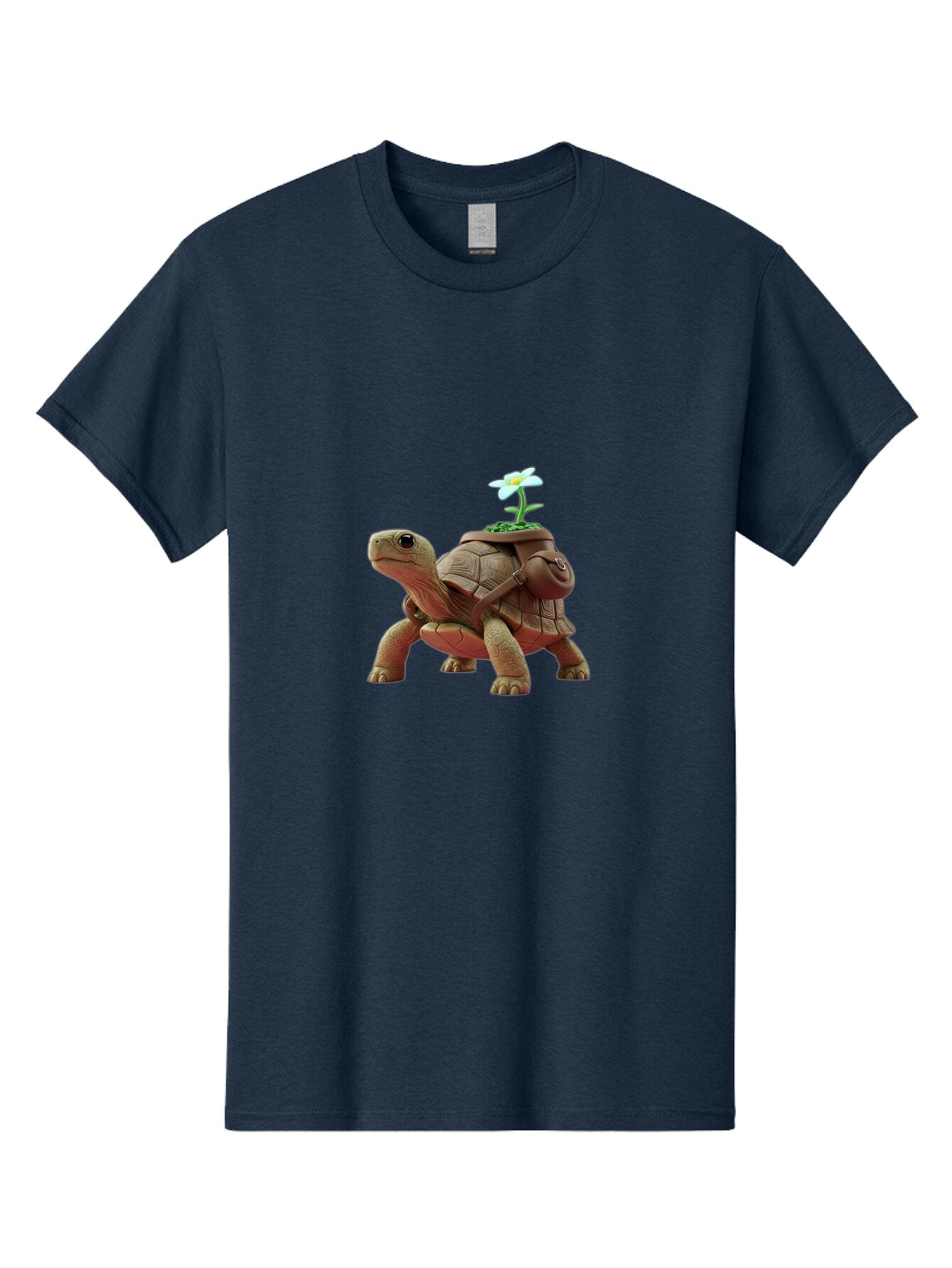 Tortoise-With-Flower Men'S Graphic Tee, 100% Cotton, Comfortable Casual Summer Wear, Machine Washable, Vintage Camera, Old Camera, Antique Camera, Black Camera, Classic Photography, Photography Equipment, Nostalgic Device, Film Camera, Baq147 5