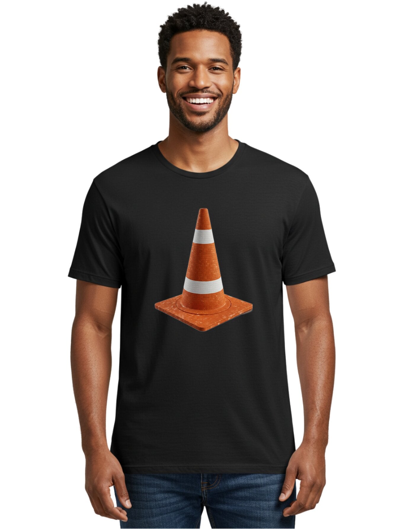 Traffic-Cone-1 Men'S Graphic Tee, 100% Cotton, Comfortable Casual Summer Wear, Machine Washable, Vintage Camera, Old Camera, Antique Camera, Black Camera, Classic Photography, Photography Equipment, Nostalgic Device, Film Camera, Camera Art Baq148 26