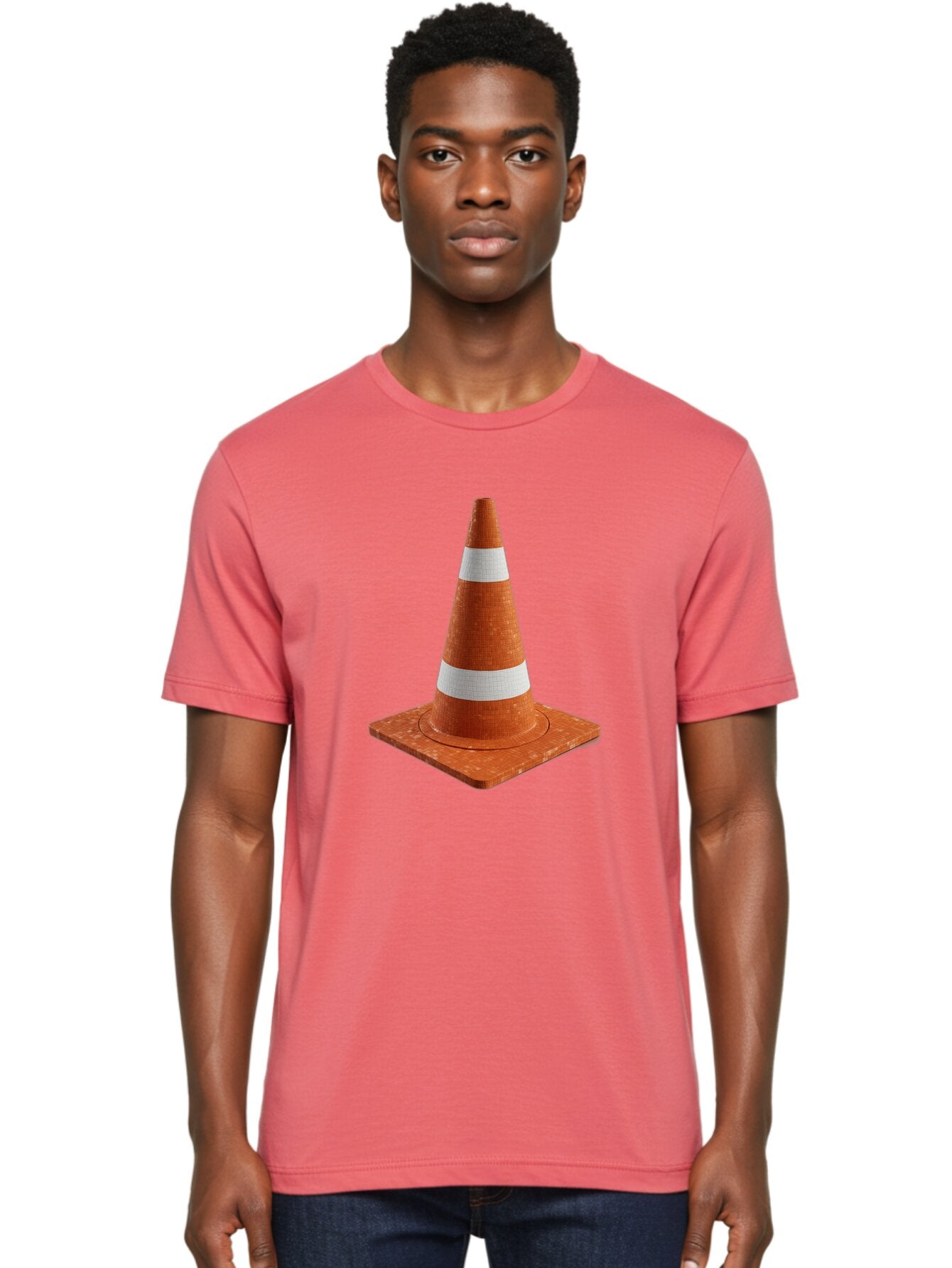 Traffic-Cone-1 Men'S Graphic Tee, 100% Cotton, Comfortable Casual Summer Wear, Machine Washable, Vintage Camera, Old Camera, Antique Camera, Black Camera, Classic Photography, Photography Equipment, Nostalgic Device, Film Camera, Camera Art Baq148 30