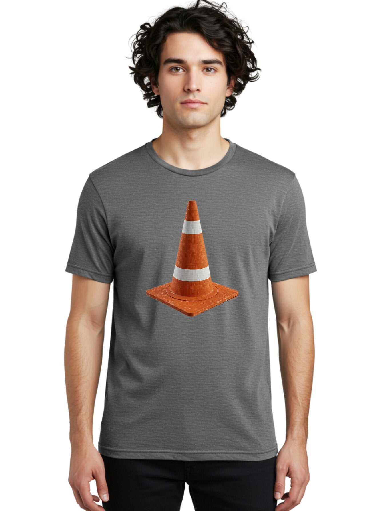 Traffic-Cone-1 Men'S Graphic Tee, 100% Cotton, Comfortable Casual Summer Wear, Machine Washable, Vintage Camera, Old Camera, Antique Camera, Black Camera, Classic Photography, Photography Equipment, Nostalgic Device, Film Camera, Camera Art Baq148 27