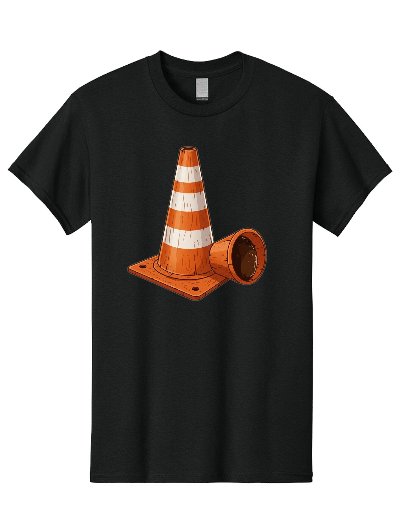 Traffic-Cone-2 Men'S Graphic Tee, 100% Cotton, Comfortable Casual Summer Wear, Machine Washable, Vintage Camera, Old Camera, Antique Camera, Black Camera, Classic Photography, Photography Equipment, Nostalgic Device, Film Camera, Camera Art Baq149 7