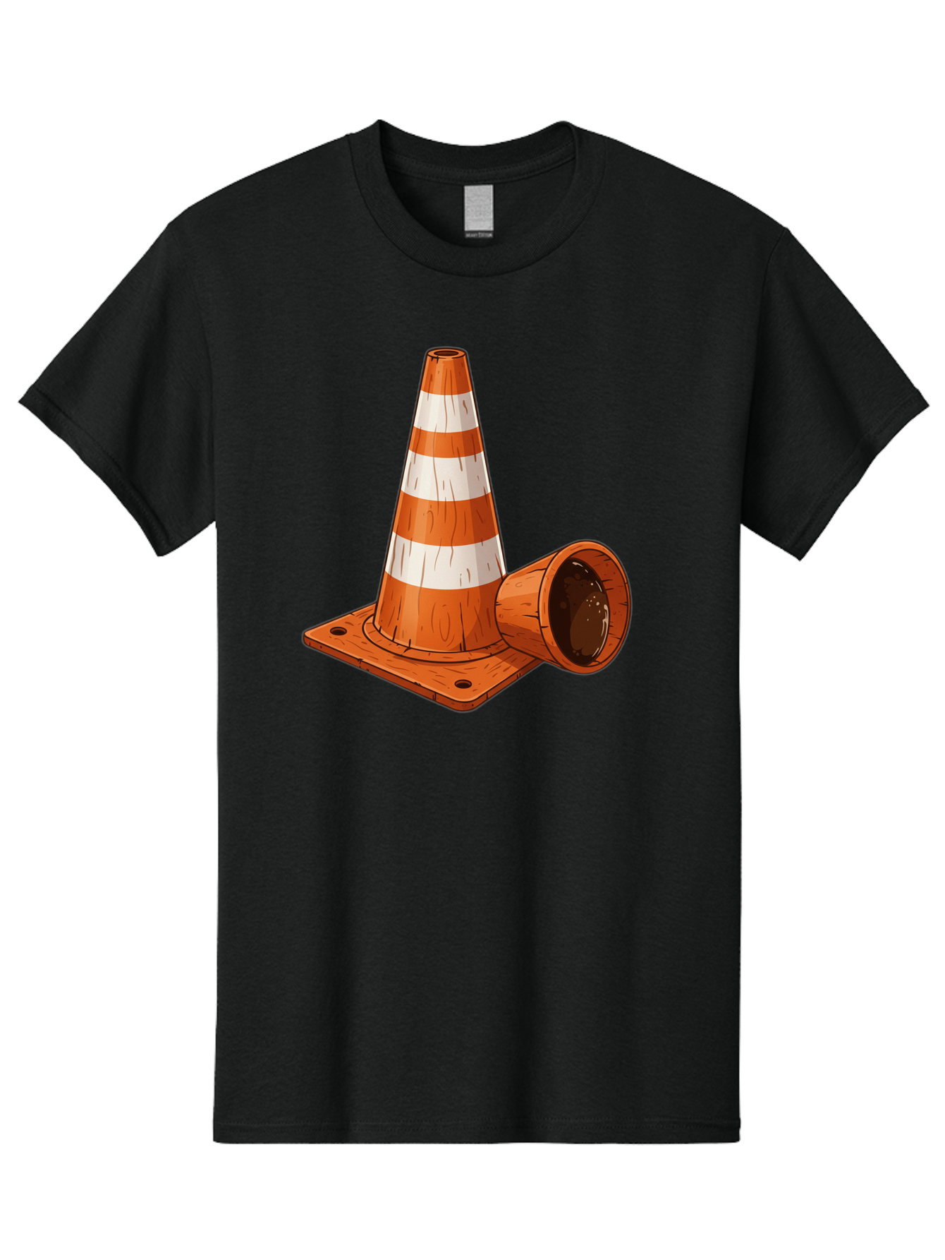 Traffic-Cone-2 Men'S Graphic Tee, 100% Cotton, Comfortable Casual Summer Wear, Machine Washable, Vintage Camera, Old Camera, Antique Camera, Black Camera, Classic Photography, Photography Equipment, Nostalgic Device, Film Camera, Camera Art Baq149