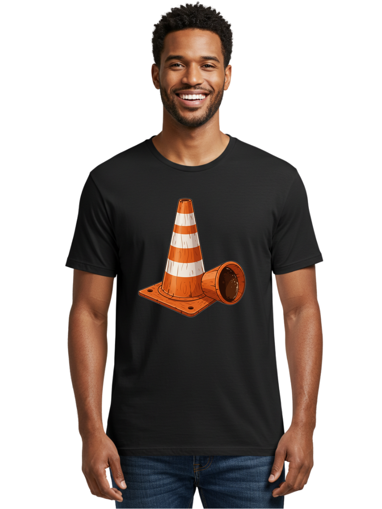Traffic-Cone-2 Men'S Graphic Tee, 100% Cotton, Comfortable Casual Summer Wear, Machine Washable, Vintage Camera, Old Camera, Antique Camera, Black Camera, Classic Photography, Photography Equipment, Nostalgic Device, Film Camera, Camera Art Baq149 16