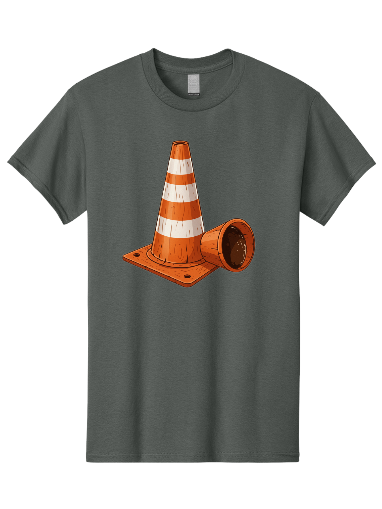 Traffic-Cone-2 Men'S Graphic Tee, 100% Cotton, Comfortable Casual Summer Wear, Machine Washable, Vintage Camera, Old Camera, Antique Camera, Black Camera, Classic Photography, Photography Equipment, Nostalgic Device, Film Camera, Camera Art Baq149 3